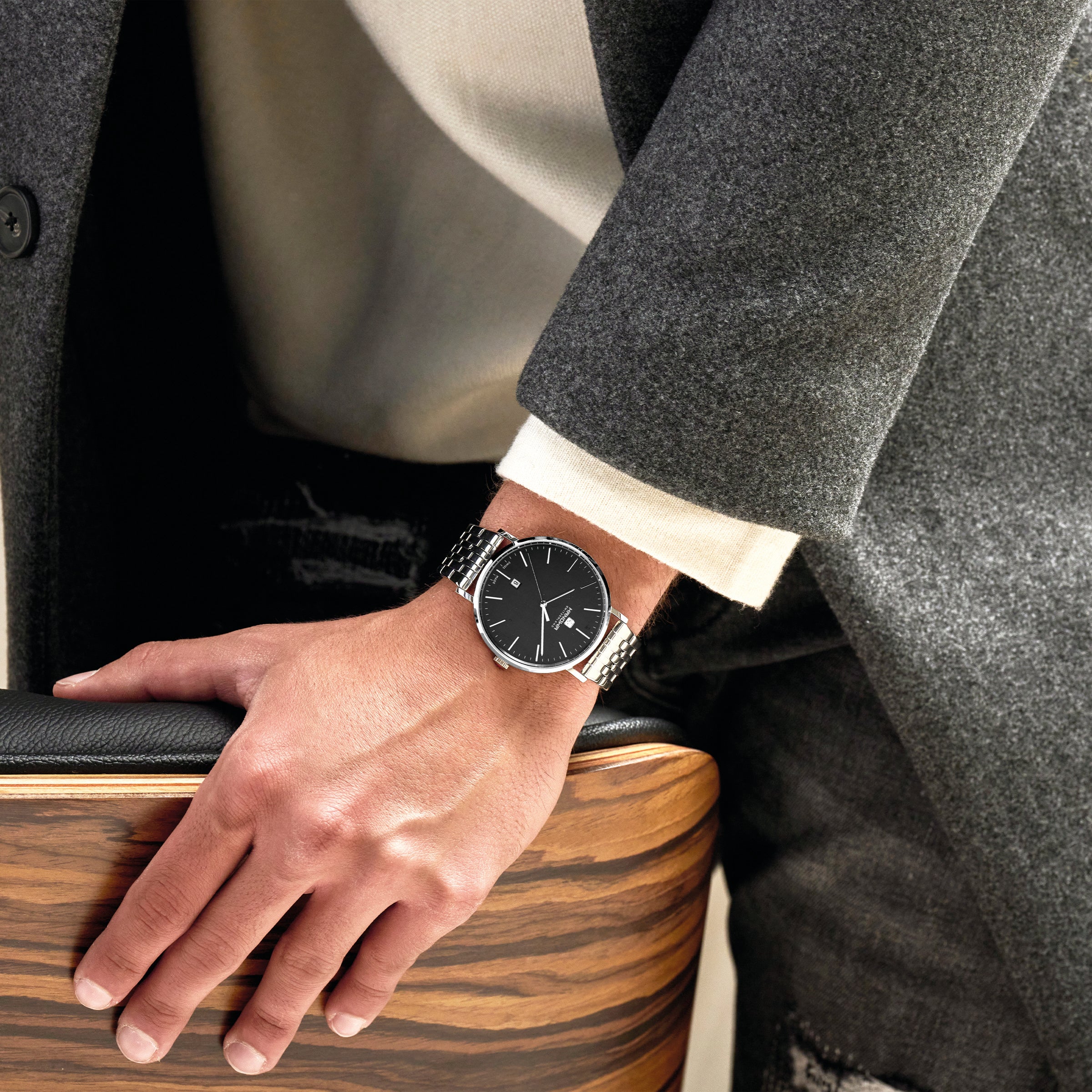 Hanowa Brisen Stainless Steel Bracelet Analog Watch for Men, 41mm