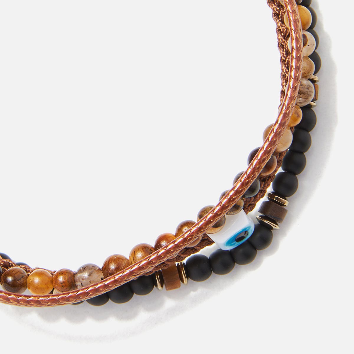 Handmade Men's Multiline Adjustable Bracelet
