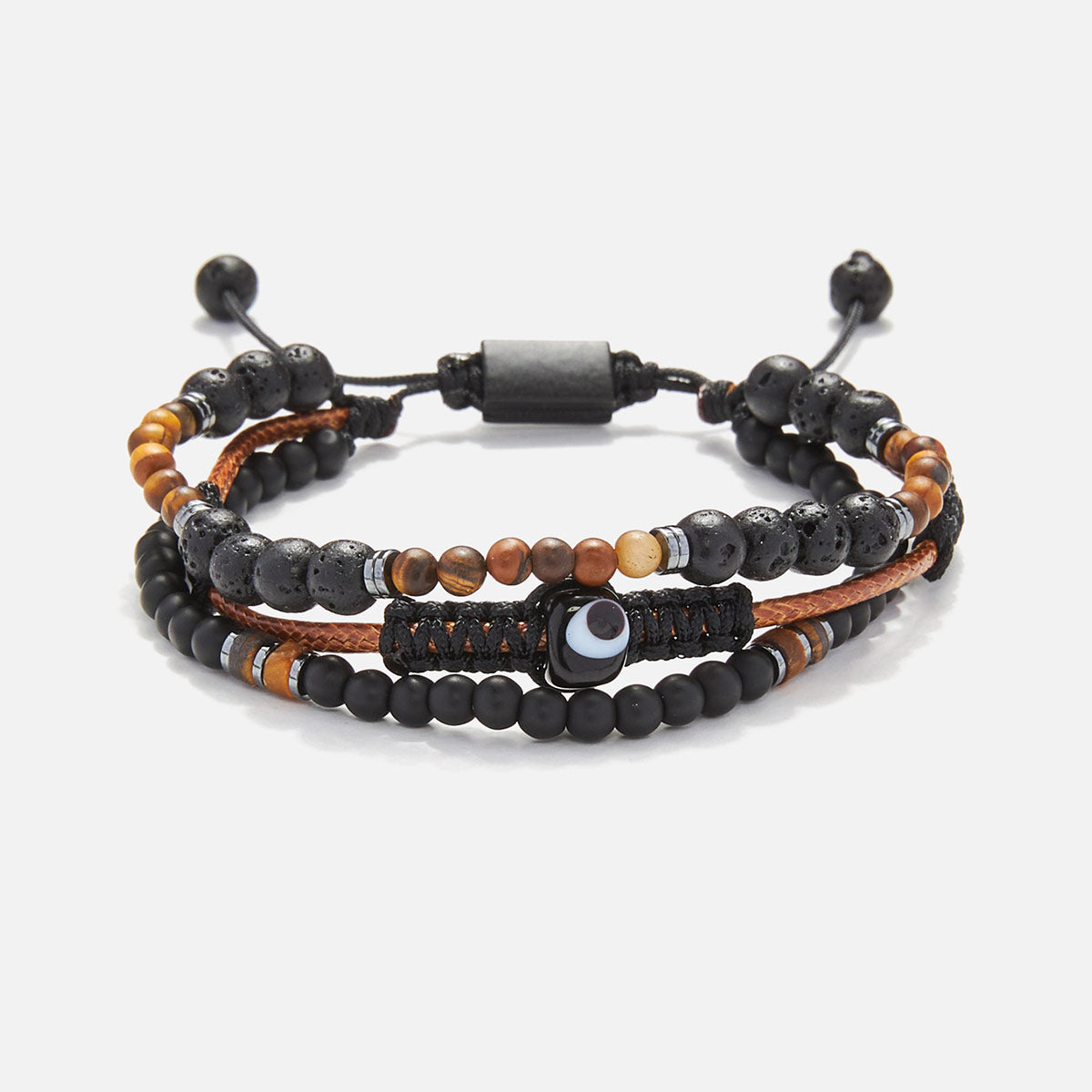 Handmade Men's Multiline Adjustable Bracelet