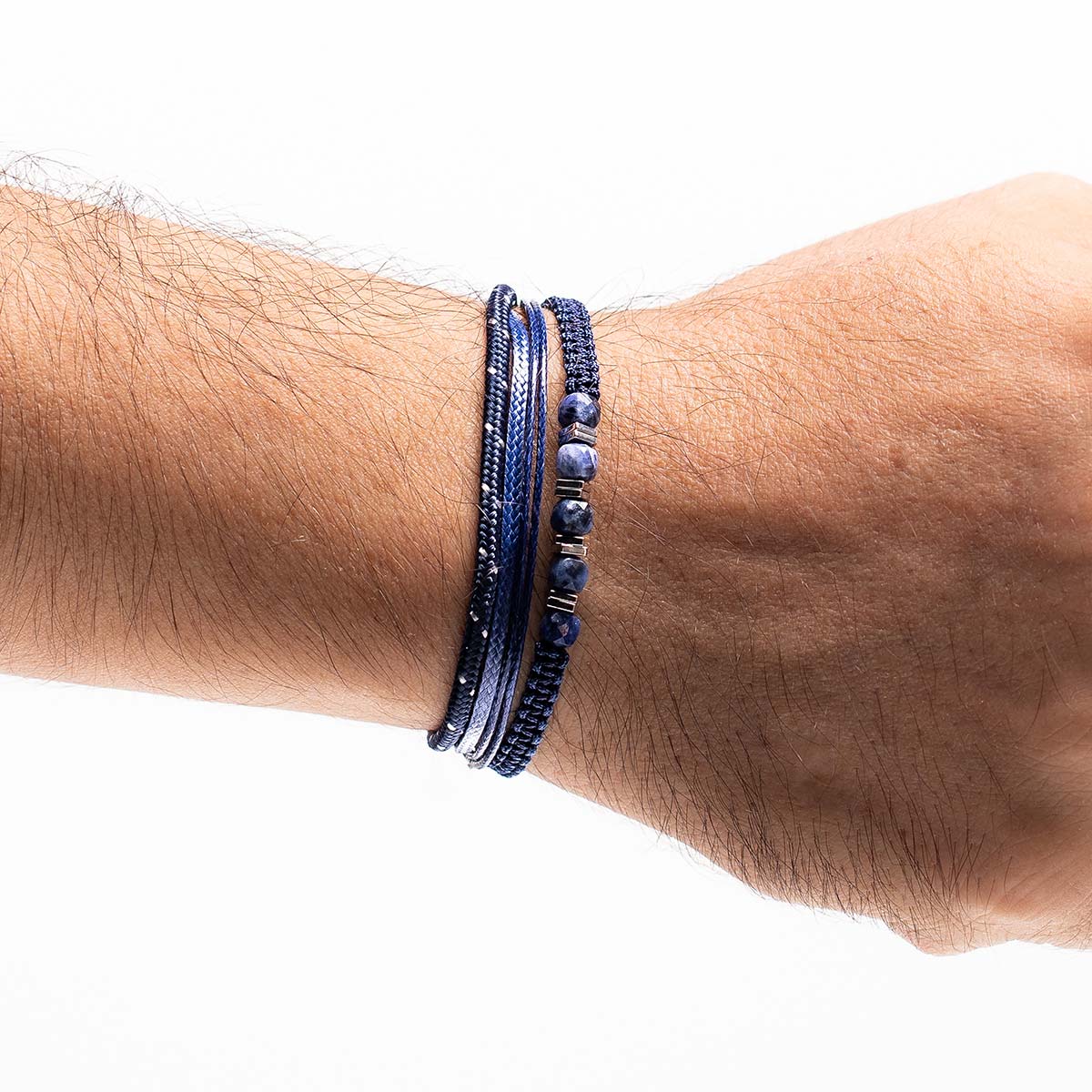 Handmade Men's Multiline Adjustable Bracelet