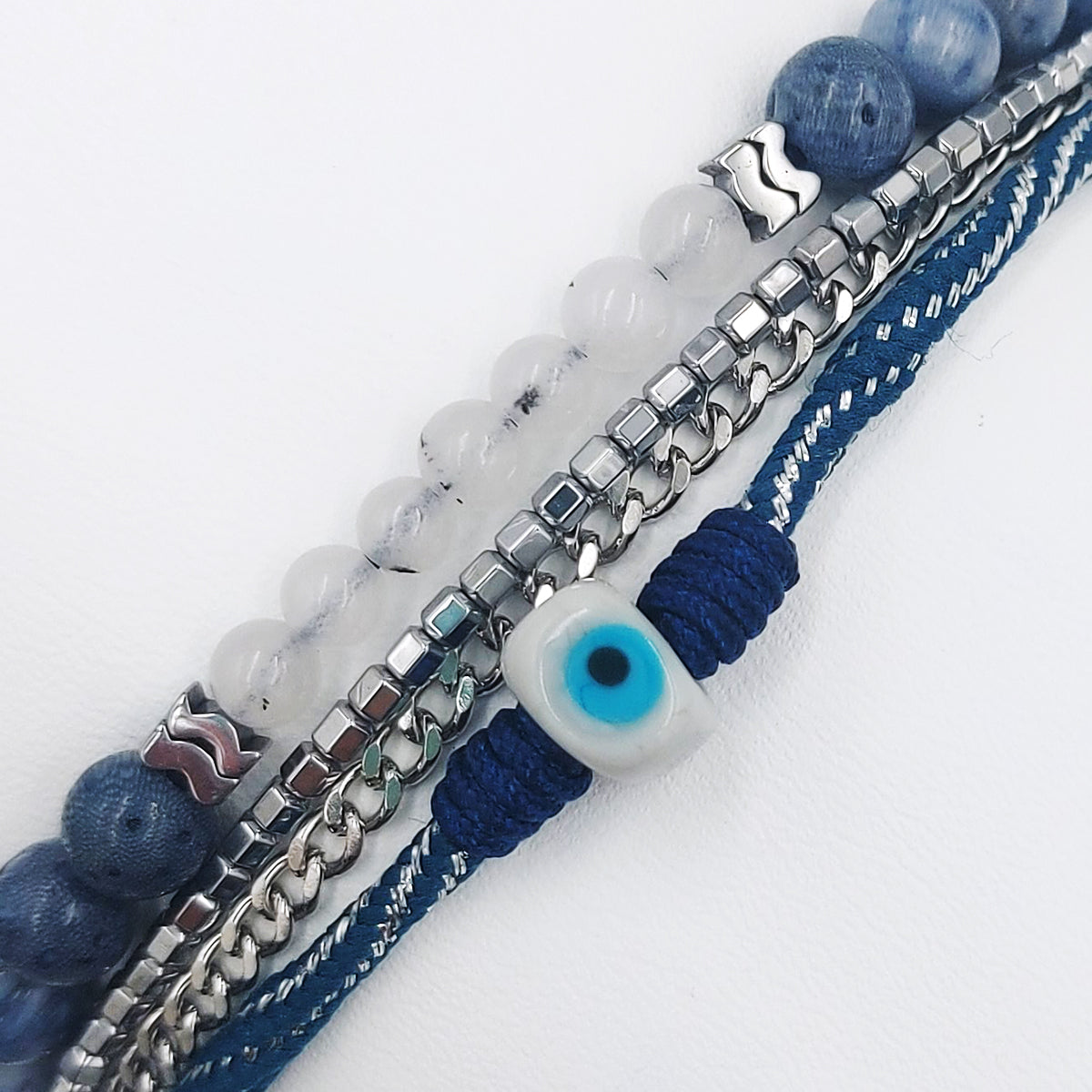 Handmade Men's Multiline Adjustable Bracelet