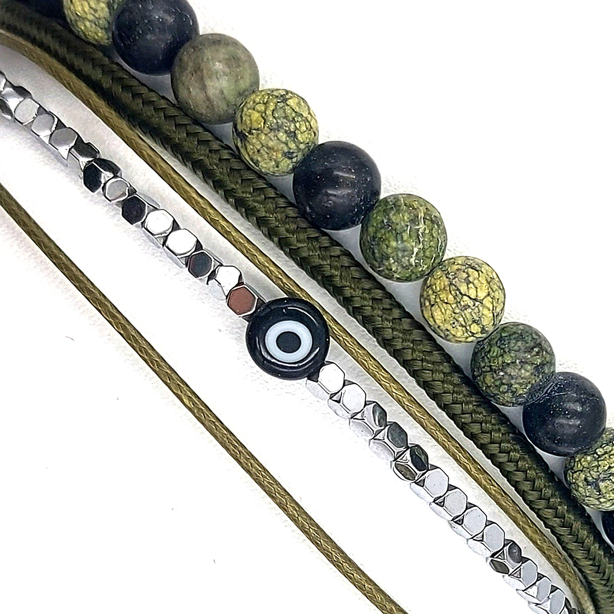 Handmade Men's Multiline Adjustable Bracelet