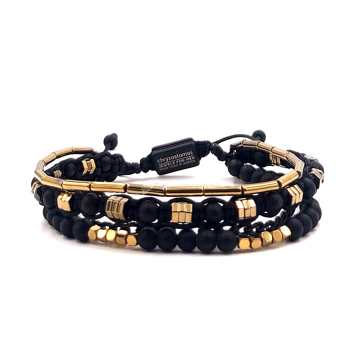 Handmade Men's Adjustable Beaded Bracelet