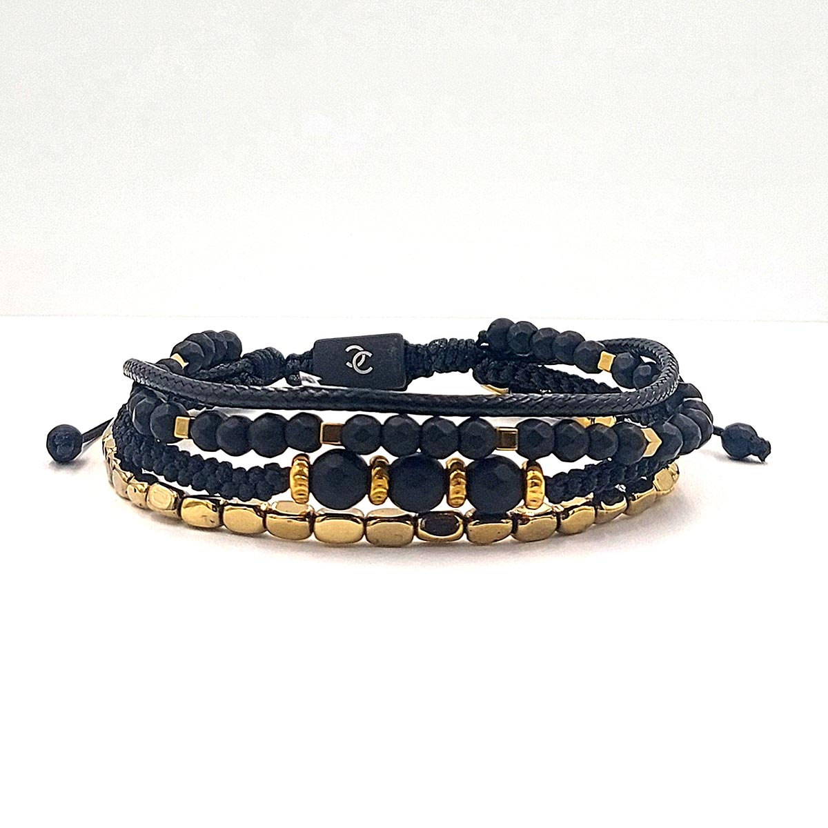Handmade Men's Adjustable Beaded Bracelet