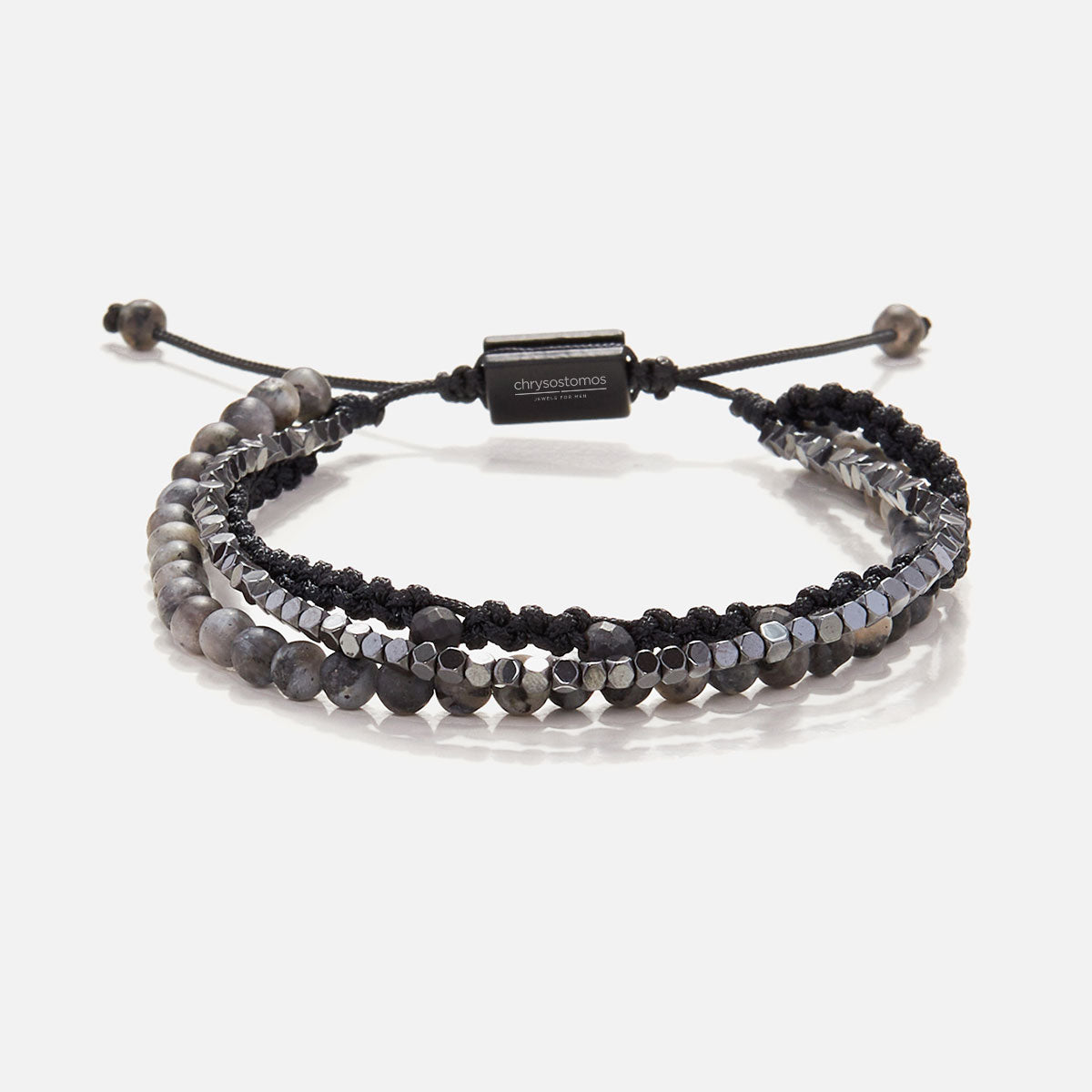 Handmade Men's Adjustable Beaded Bracelet