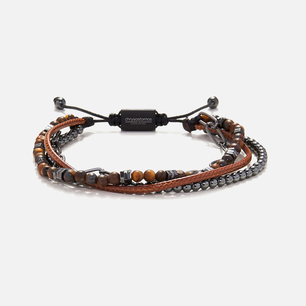 Handmade Men's Multiline Adjustable Bracelet