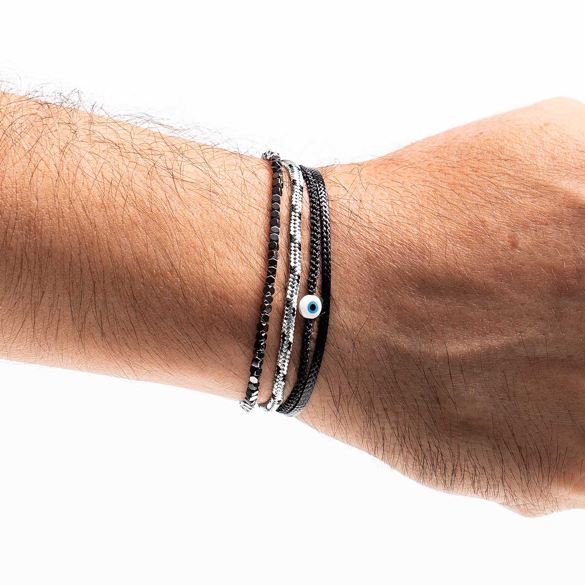 Handmade Men's Multiline Adjustable Bracelet
