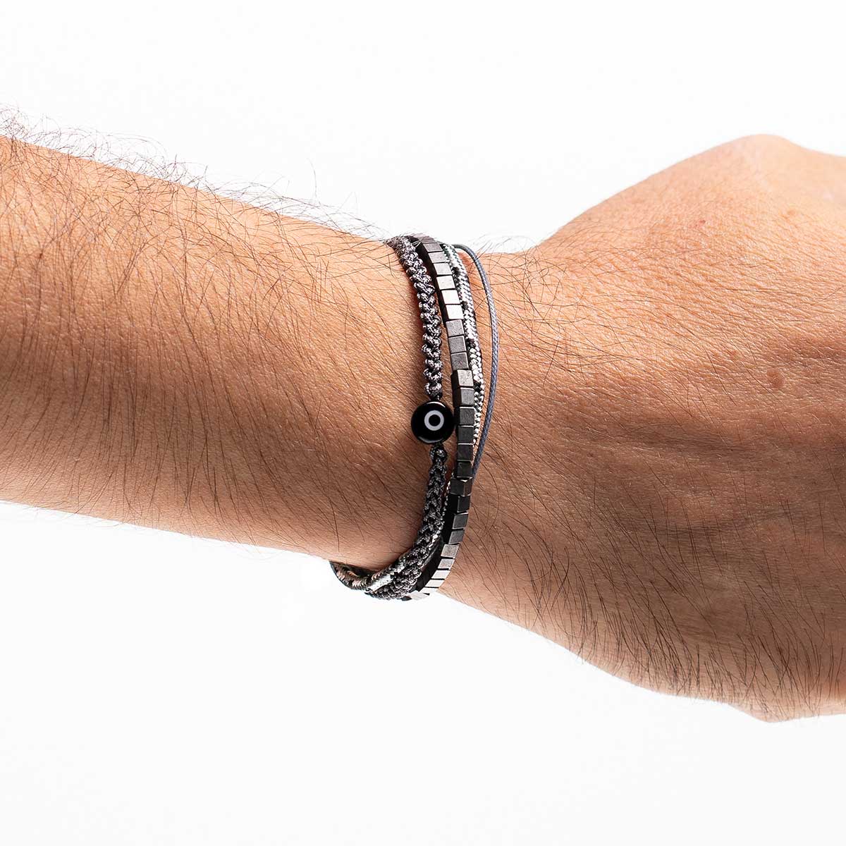 Handmade Men's Multiline Adjustable Bracelet