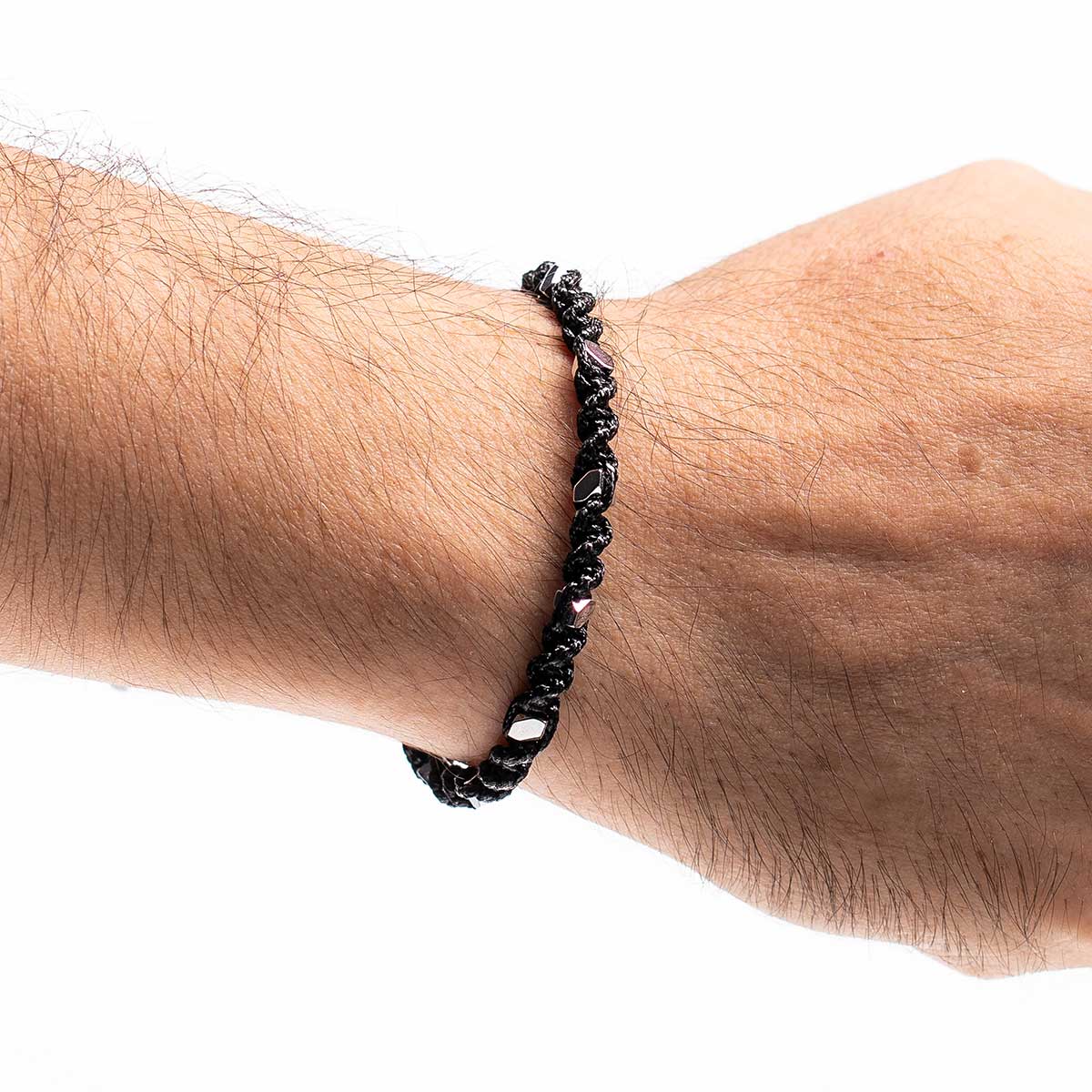 Handmade Men's Adjustable Beaded Bracelet