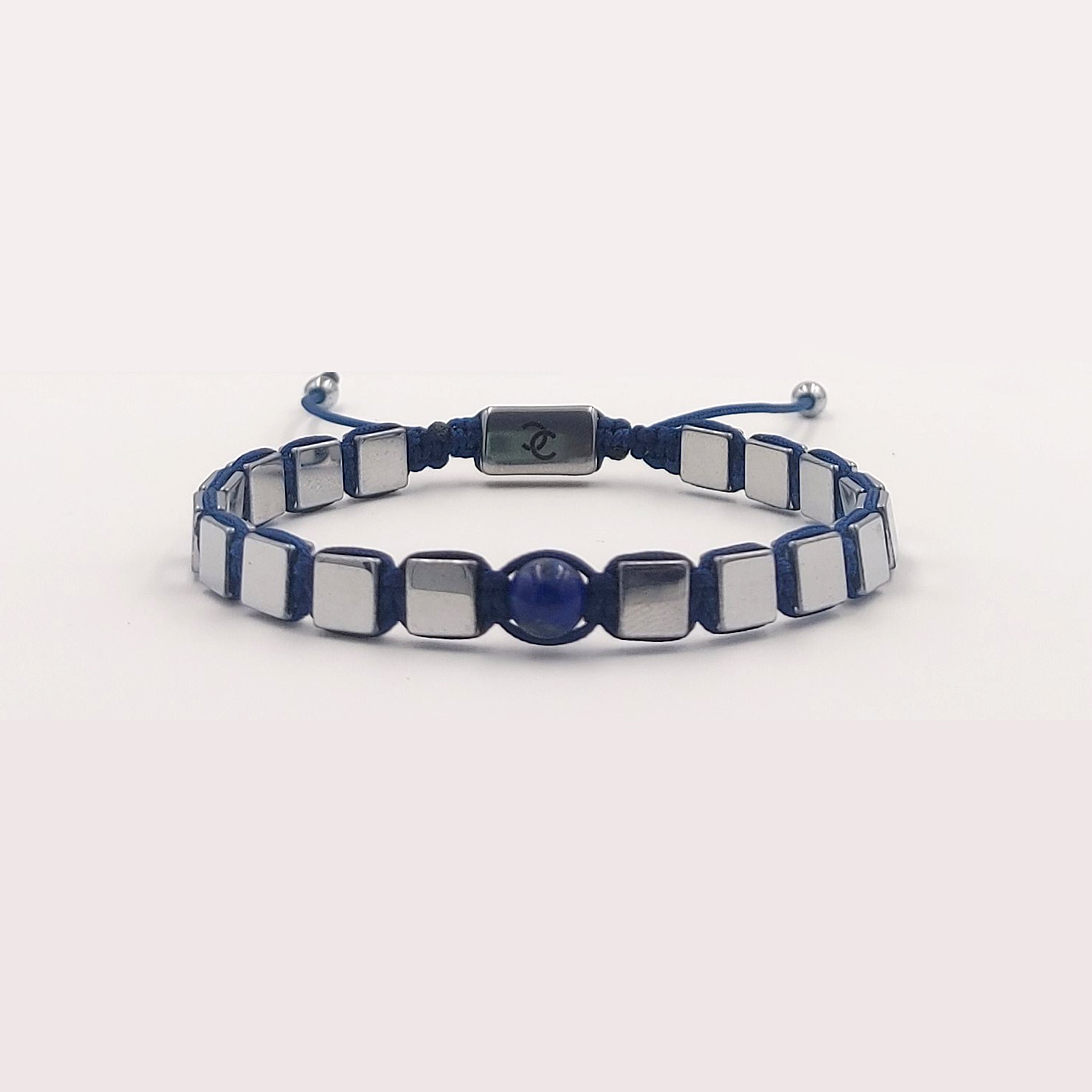 Handmade Men's Adjustable Beaded Bracelet