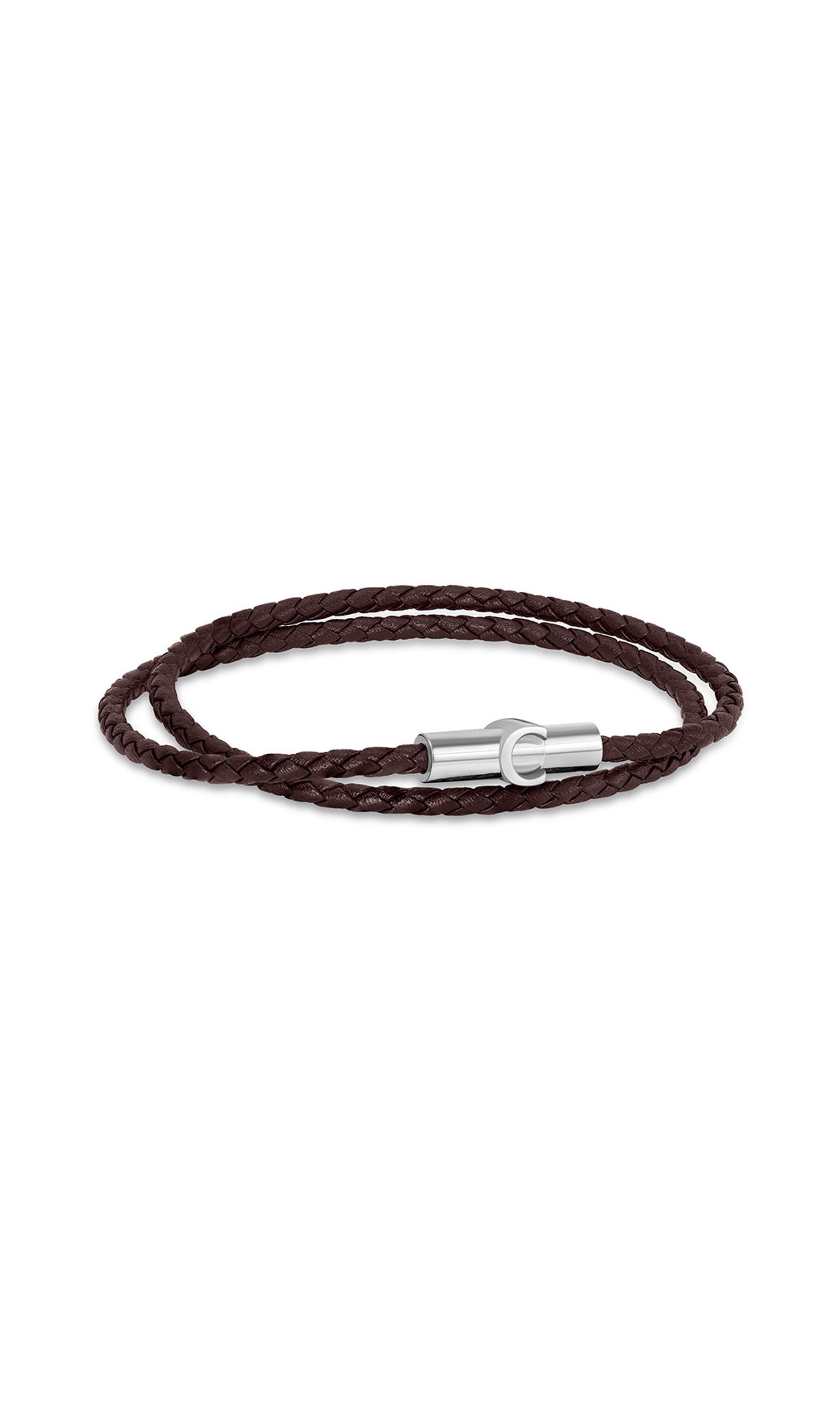 Umberto Braided Leather Bracelet for Men