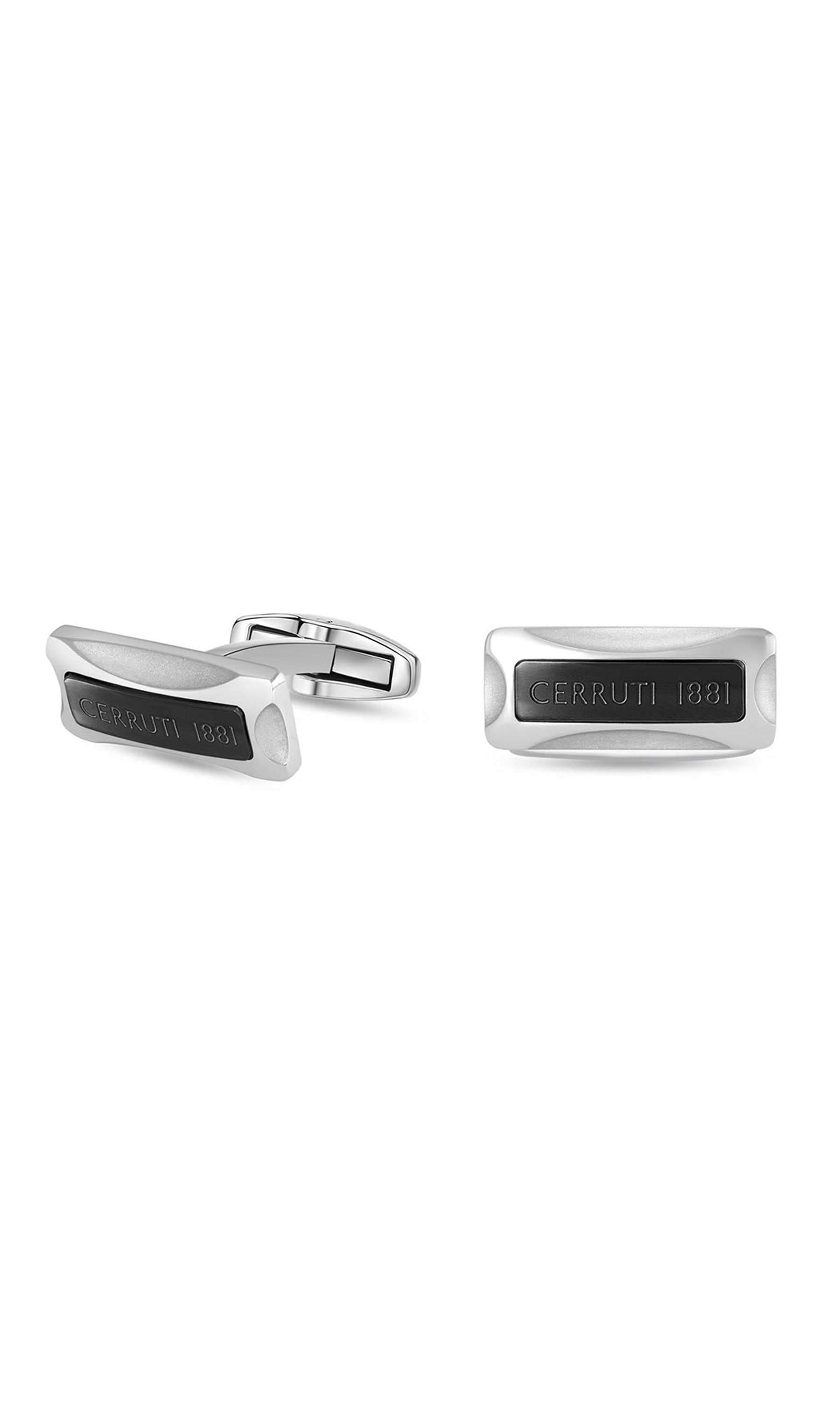 Cerruti 1881 Bernardo Stainless Steel Rectangular Cufflinks for Men