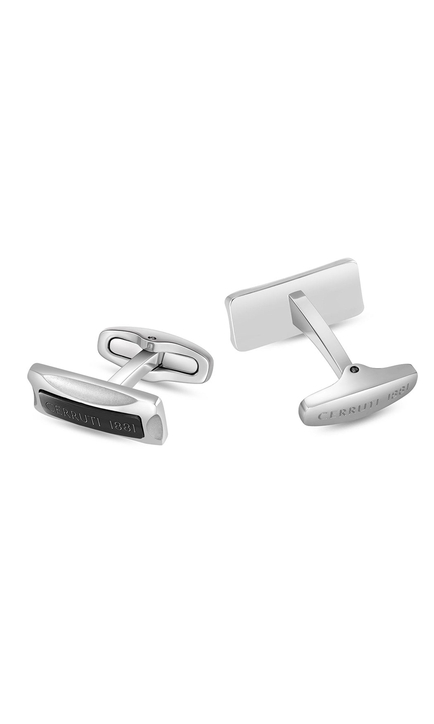 Cerruti 1881 Bernardo Stainless Steel Rectangular Cufflinks for Men