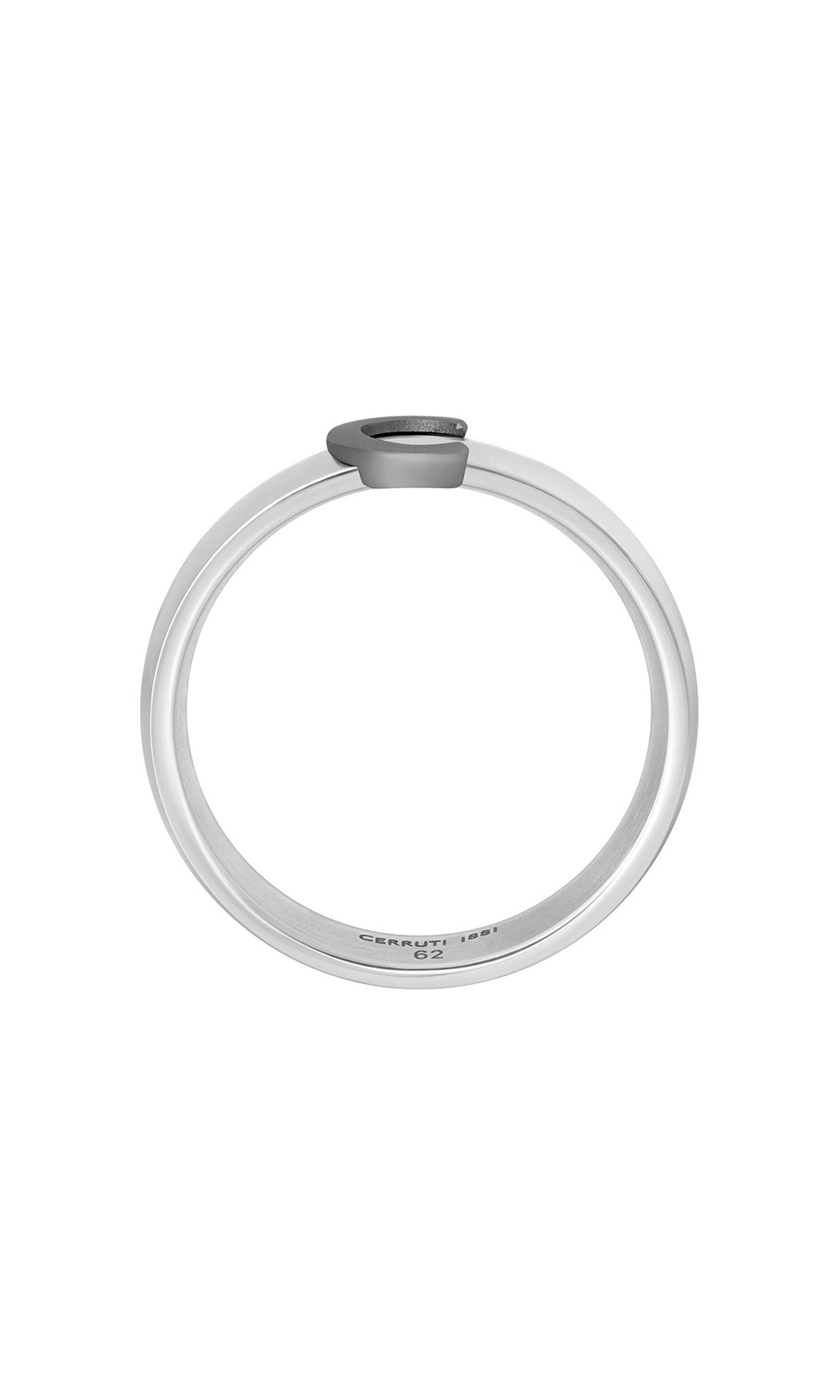 Cerruti 1881 Luigi Stainless Steel Band Ring for Men