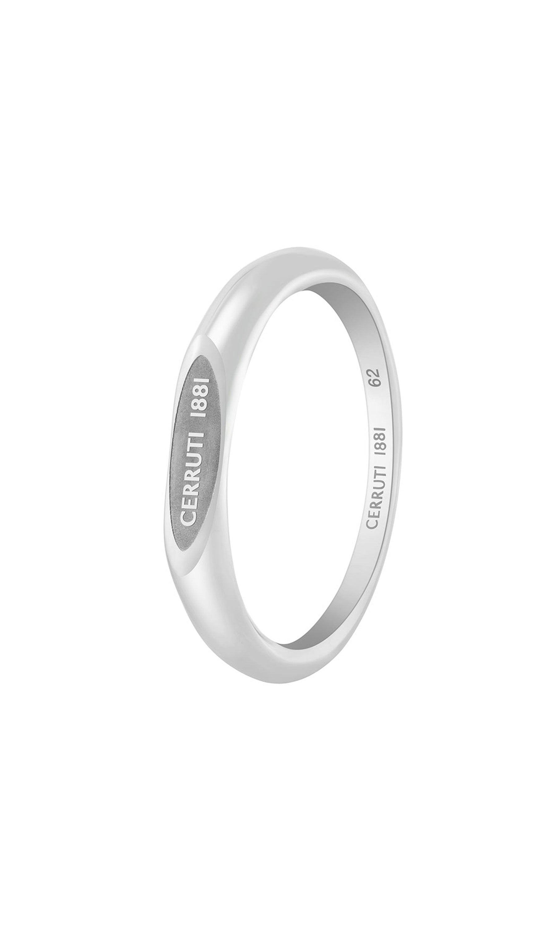 Cerruti 1881 Luigi Stainless Steel Band Ring for Men