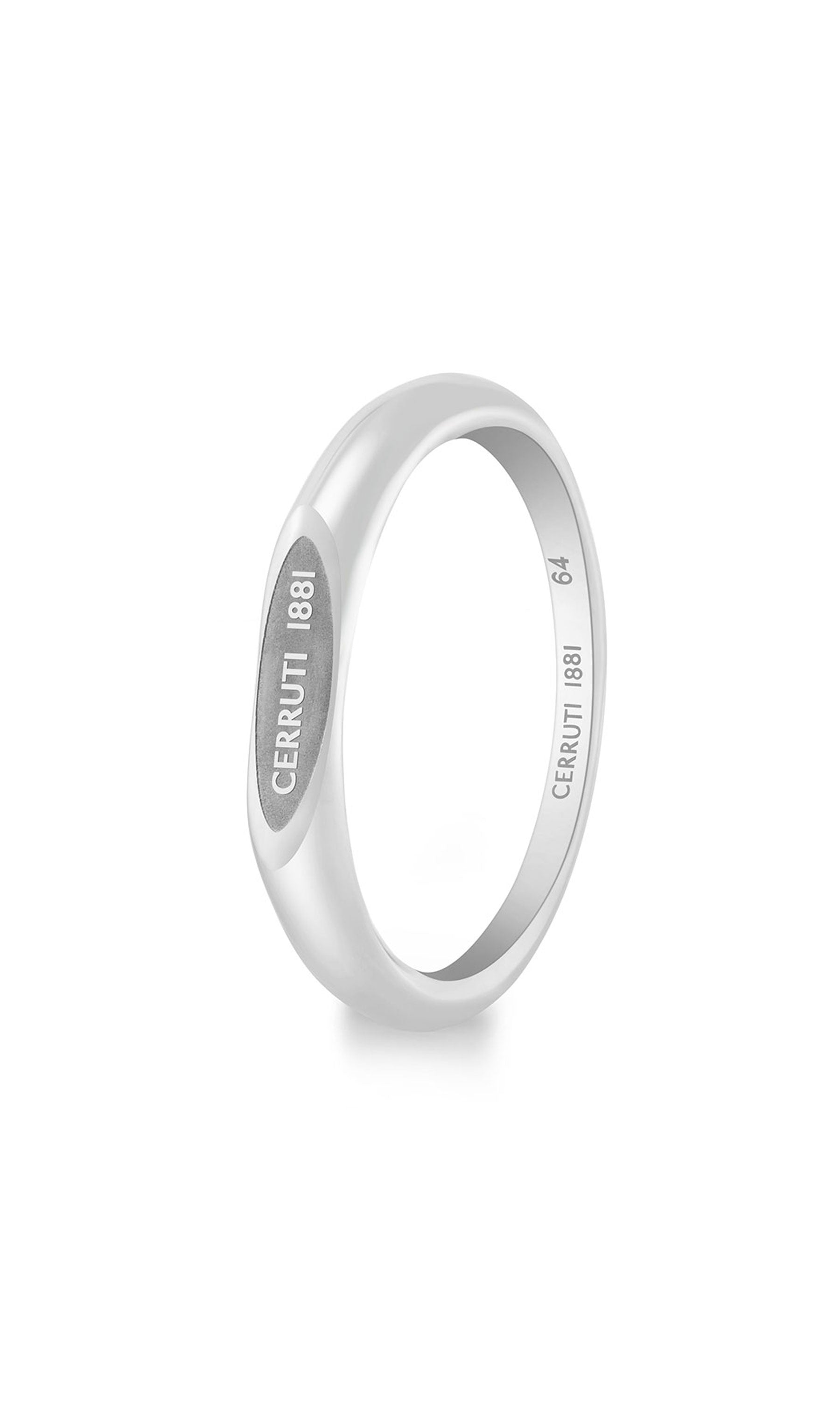 Cerruti 1881 Luigi Stainless Steel Band Ring for Men