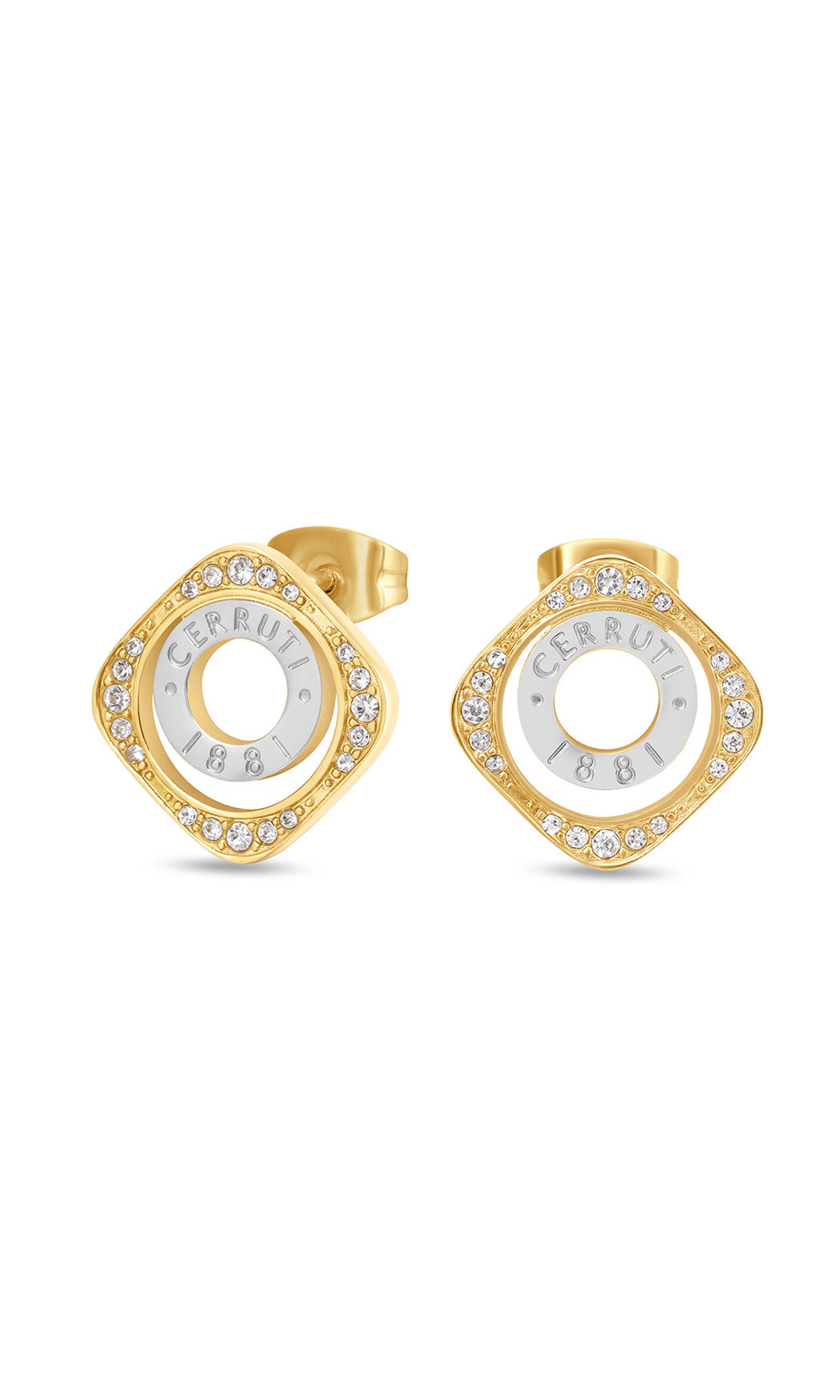Cerruti 1881 Leadri Stainless Steel Studs Earrings for Women