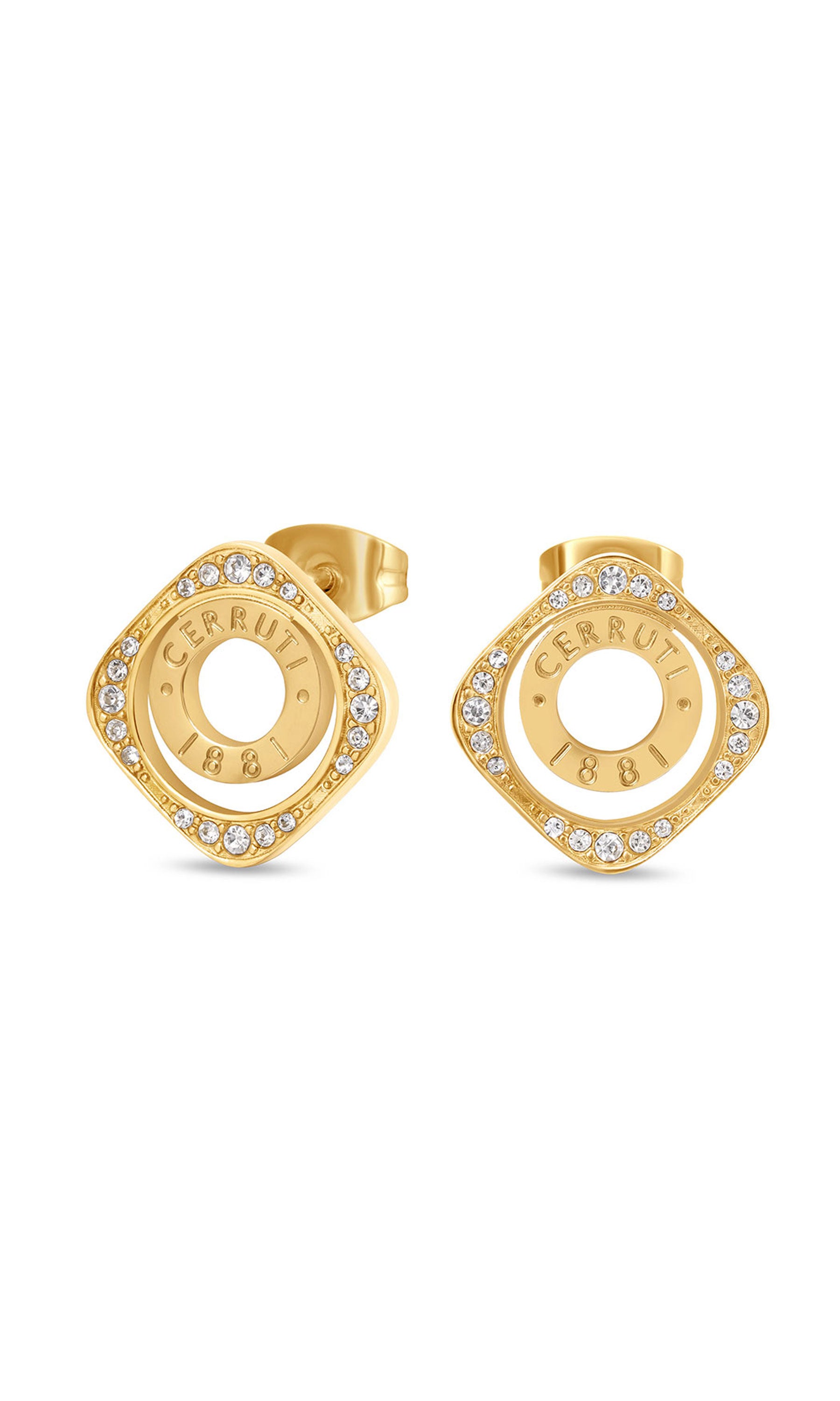 Cerruti 1881 Leadri Stainless Steel Studs Earrings for Women