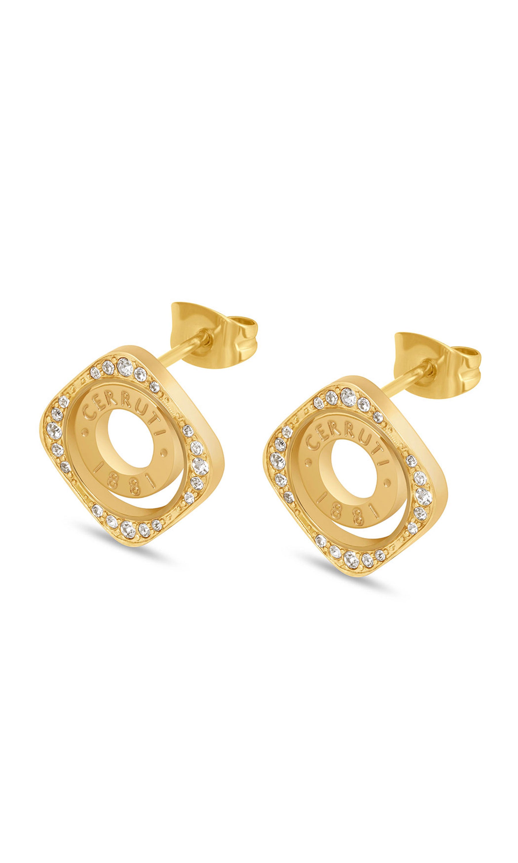 Cerruti 1881 Leadri Stainless Steel Studs Earrings for Women
