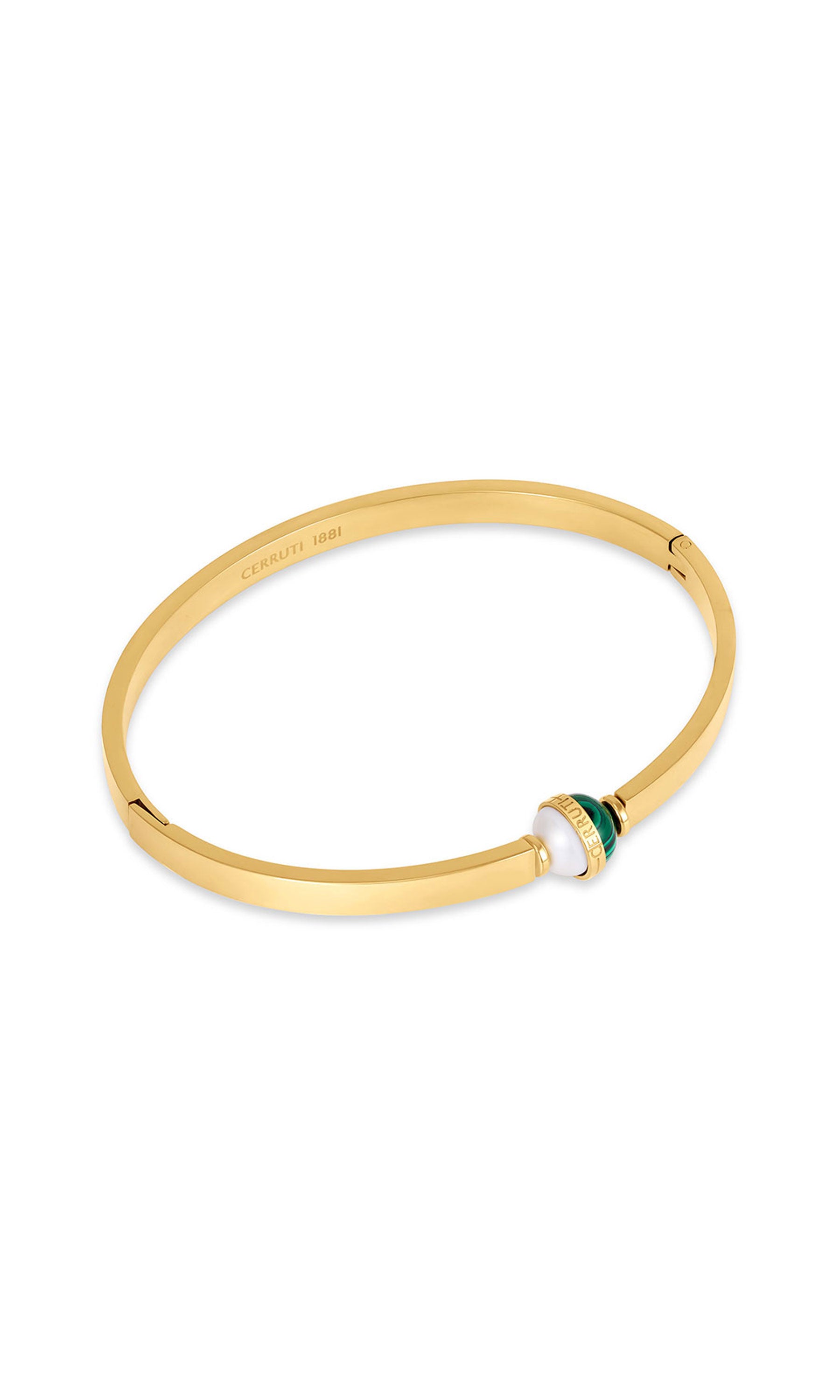 Luciana Stainless Steel Hinged Bangle for Women