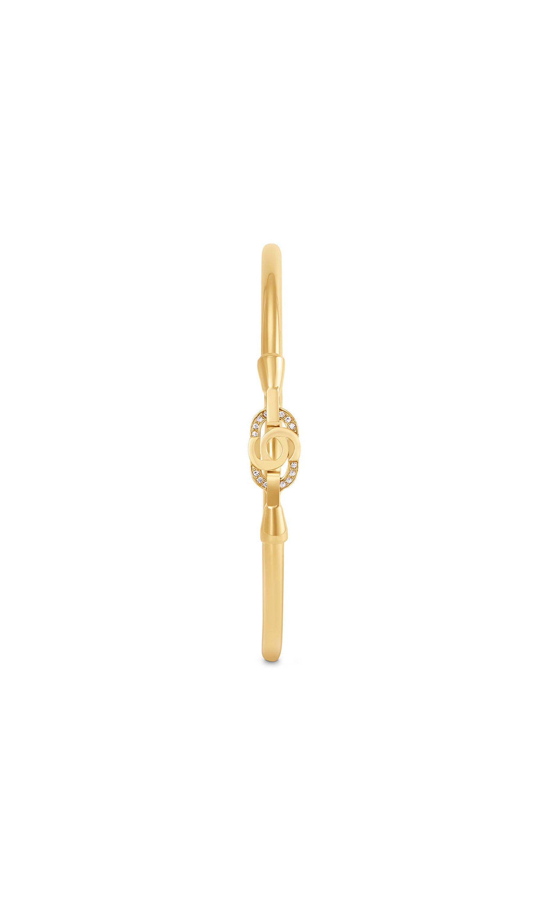 Flavia Stainless Steel Hinged Bangle for Women