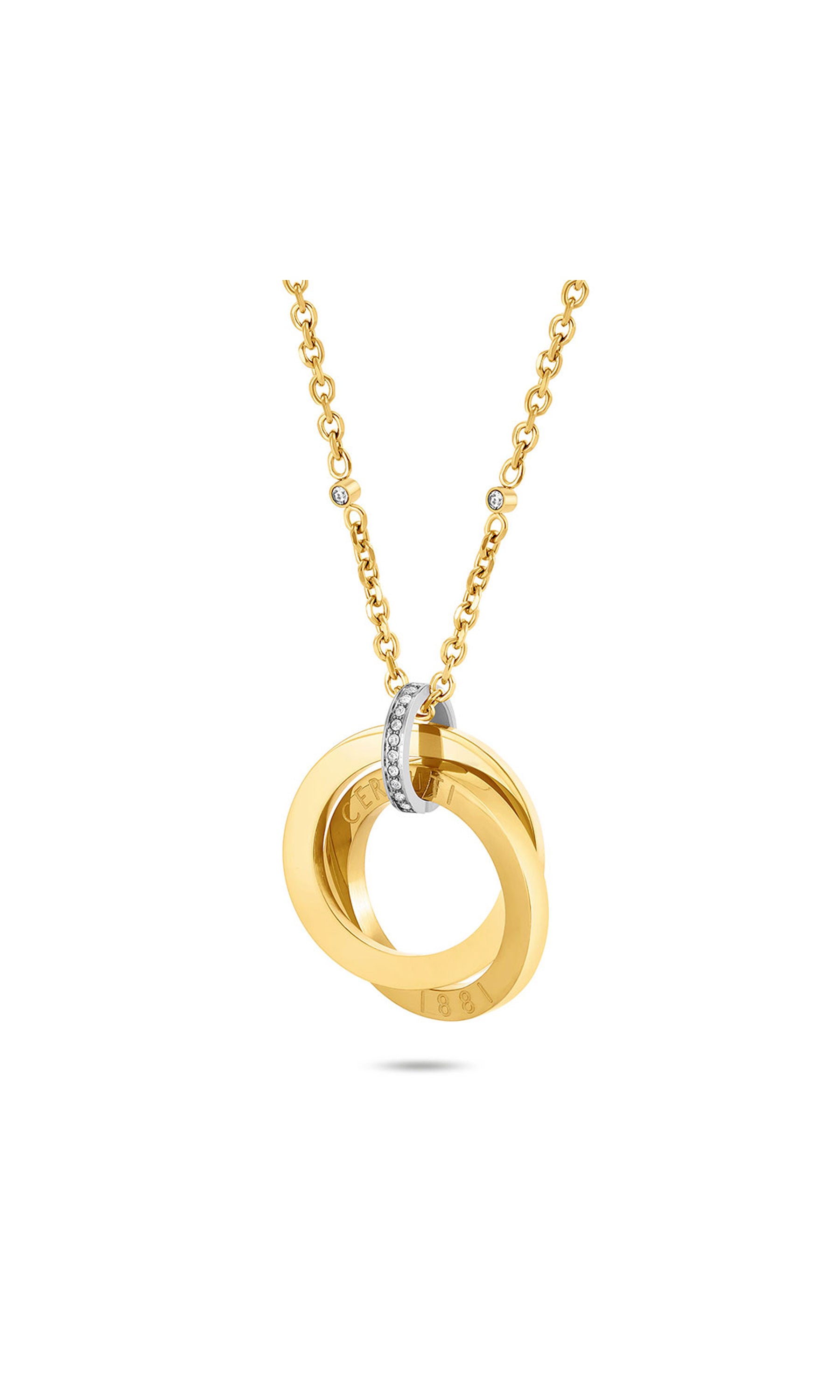 Cerruti 1881 Beatrice Stainless Steel Pendant Necklace for Women