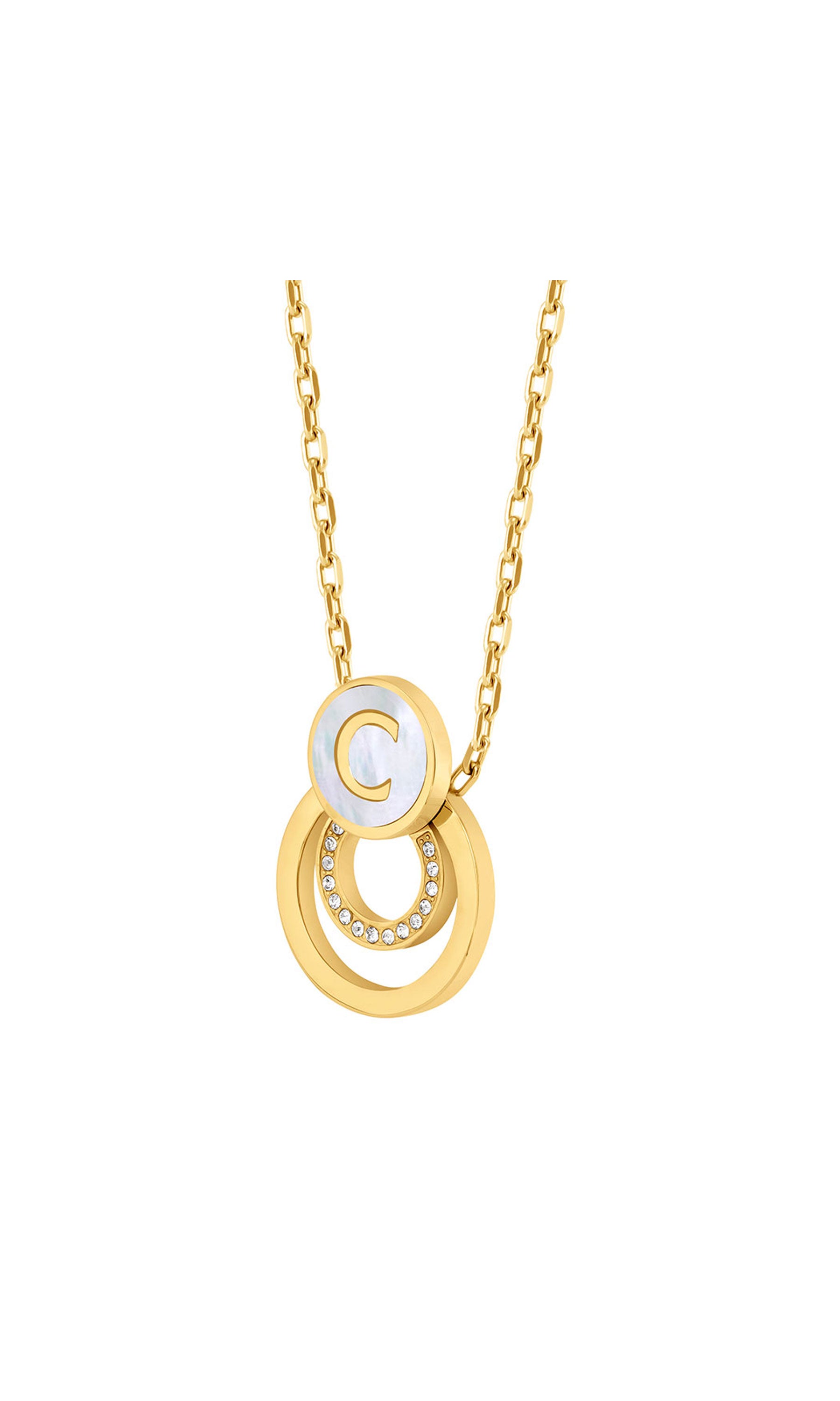 Cerruti 1881 Elena Stainless Steel Pendant Necklace for Women