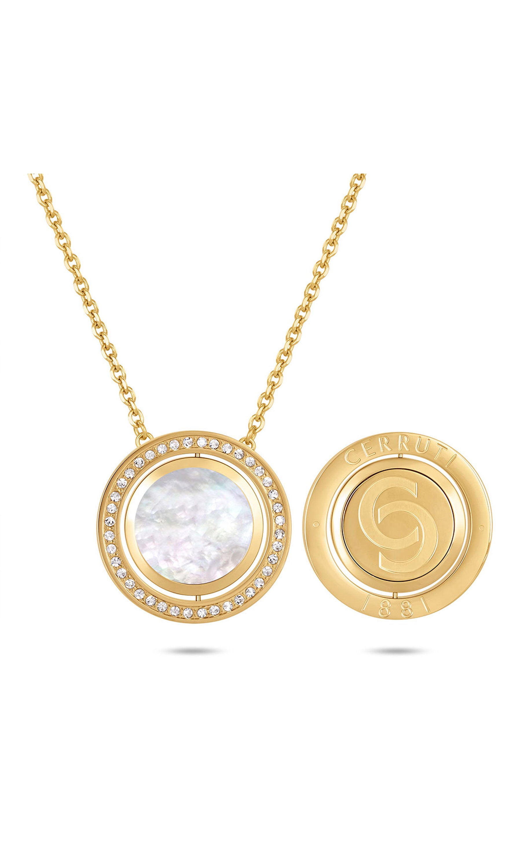 Cerruti 1881 Larissa Stainless Steel Pendant Necklace for Women