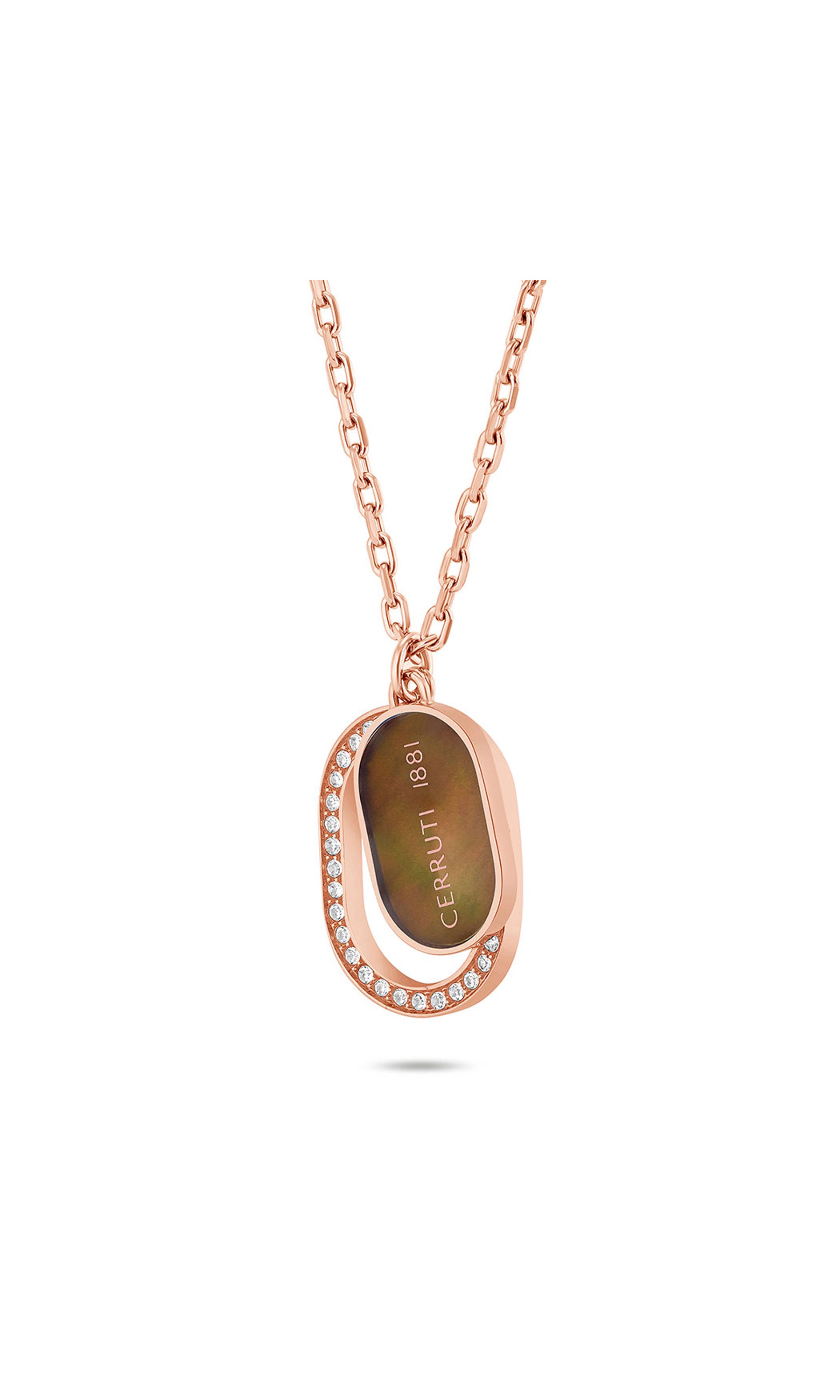 Cerruti 1881 Aosta Stainless Steel Pendant Necklace for Women