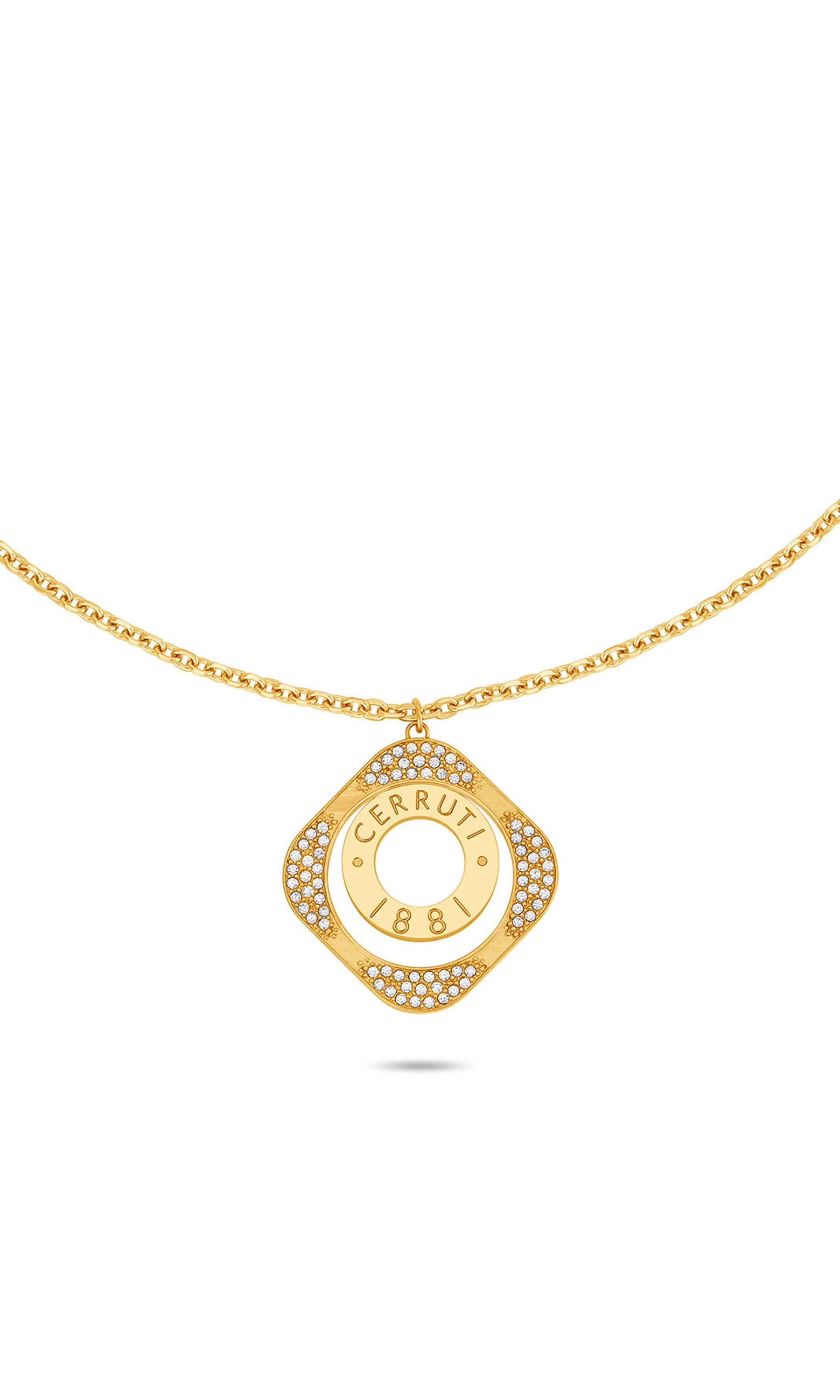 Cerruti 1881 Leadri Stainless Steel Pendant Necklace for Women