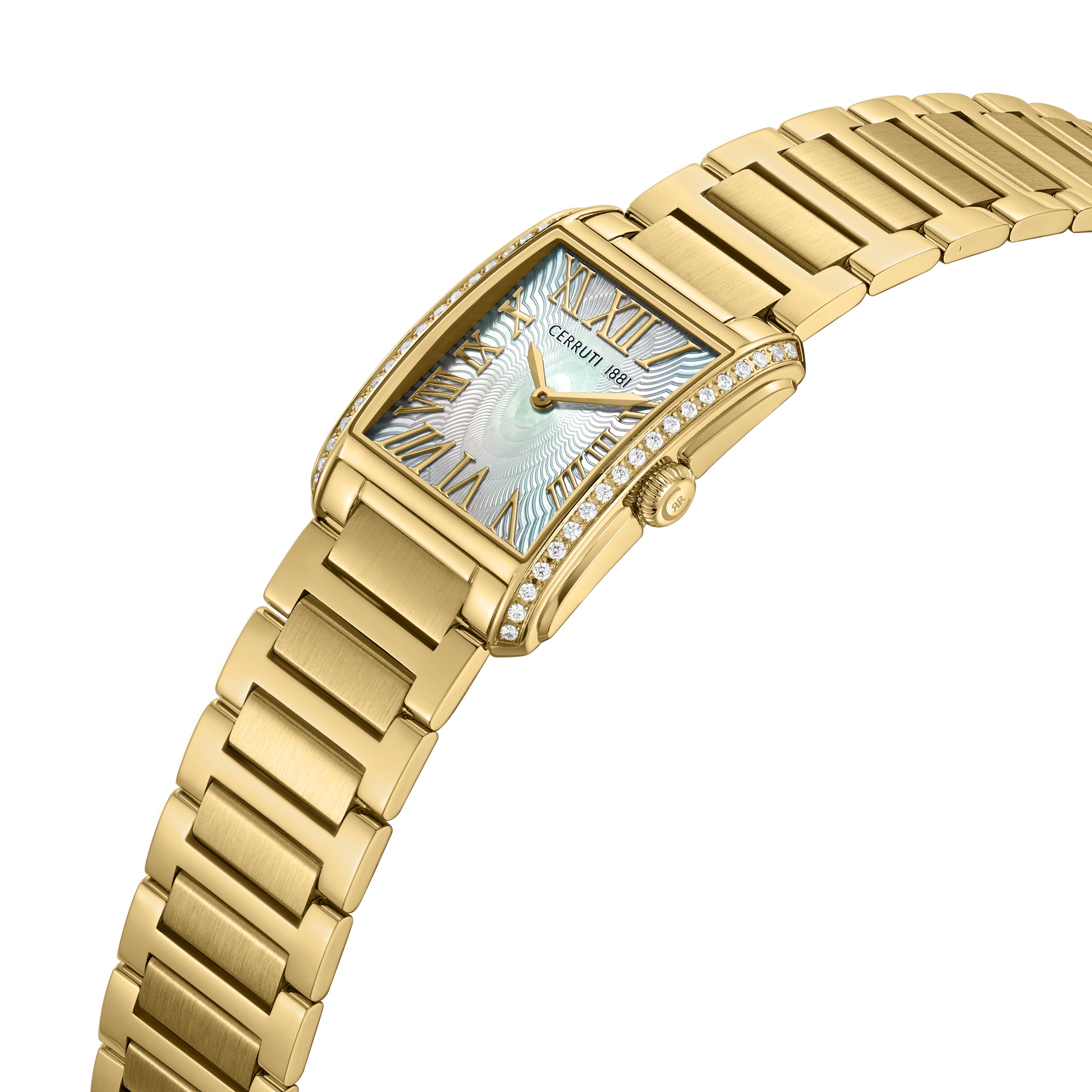 Cerruti 1881 Rendena Stainless Steel Bracelet Analog Watch for Women, 24.5mm