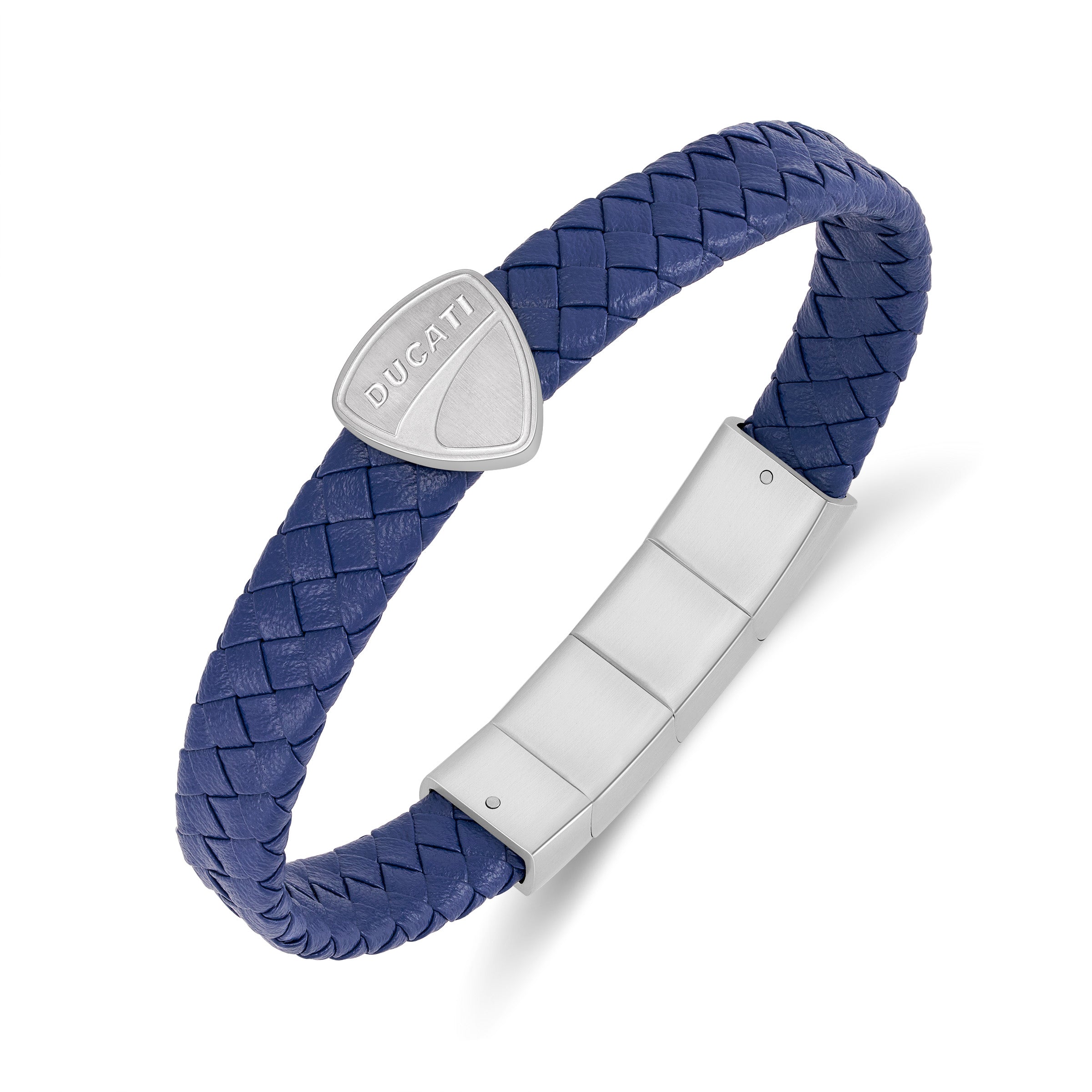 Ducati Stelvio Braided Leather Bracelet for Men