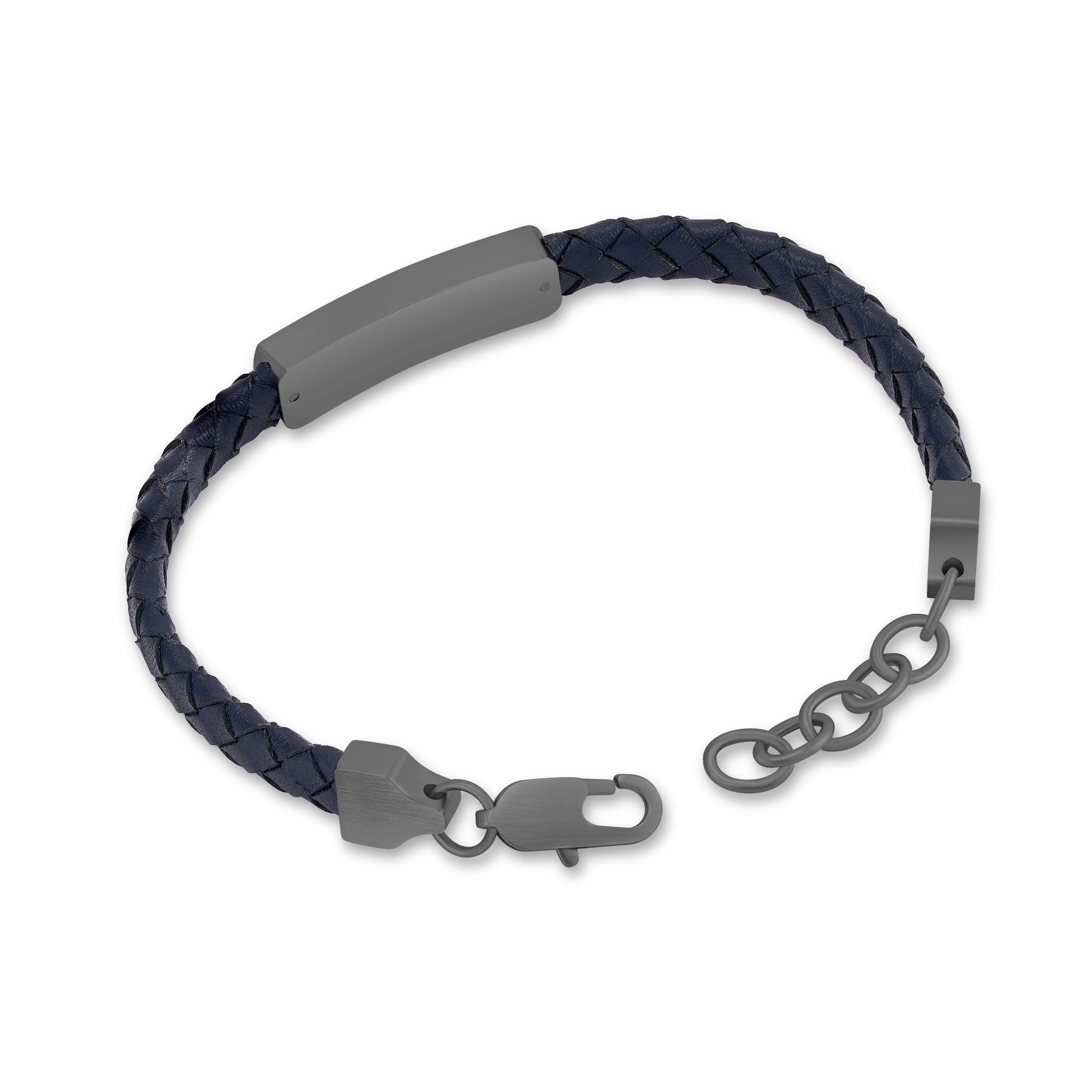 Ducati Tensione Braided Leather Bracelet for Men
