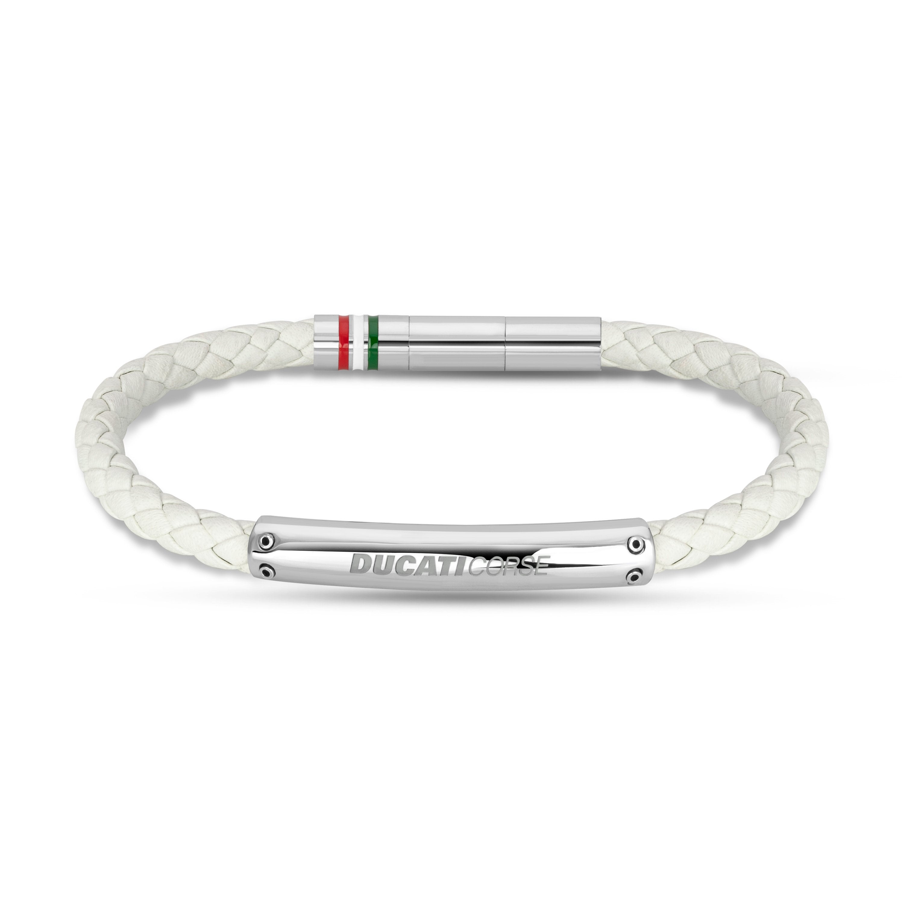 Ducati Vittoria Braided Leather Bracelet for Men