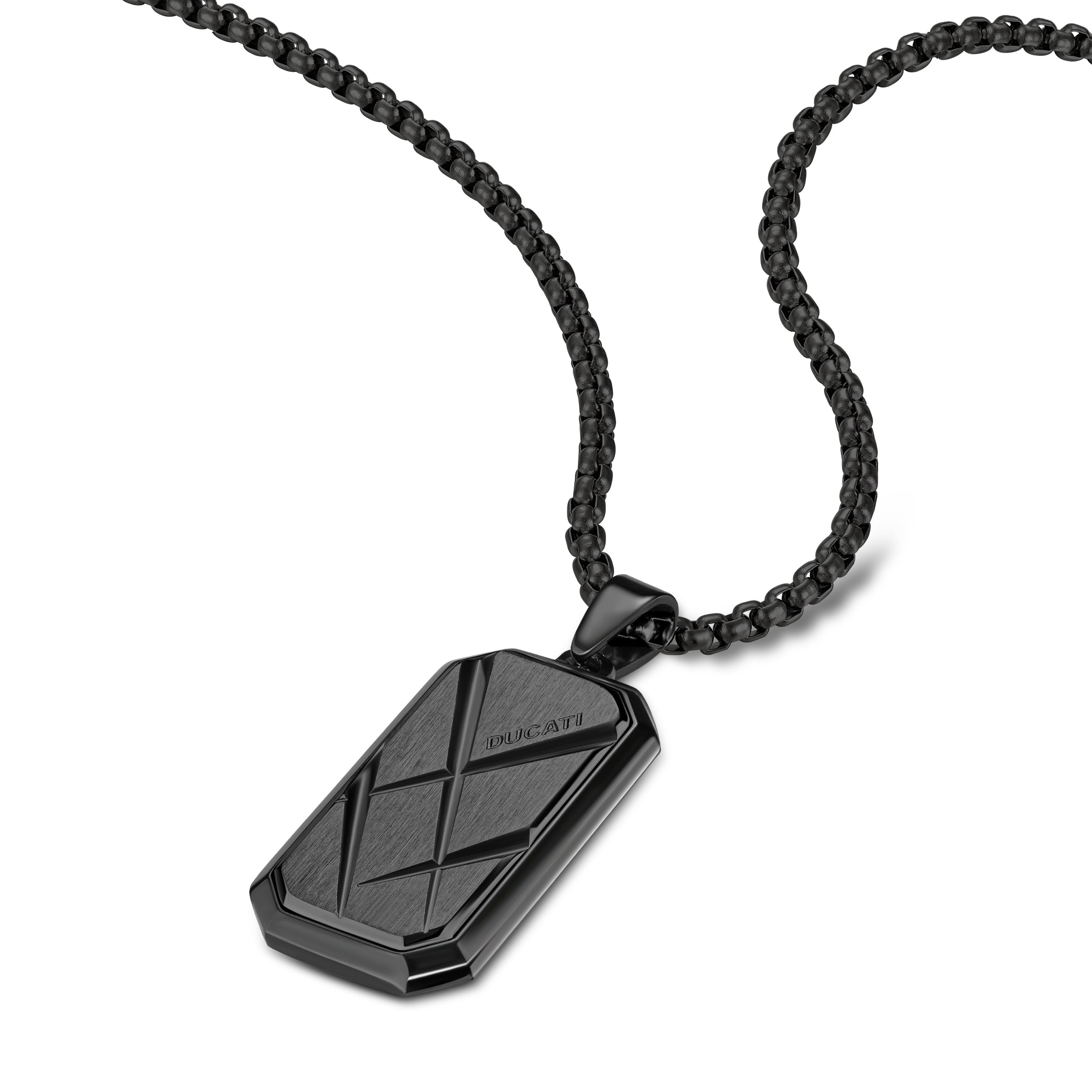 Ducati Pista Stainless Steel Pendant Necklace for Men