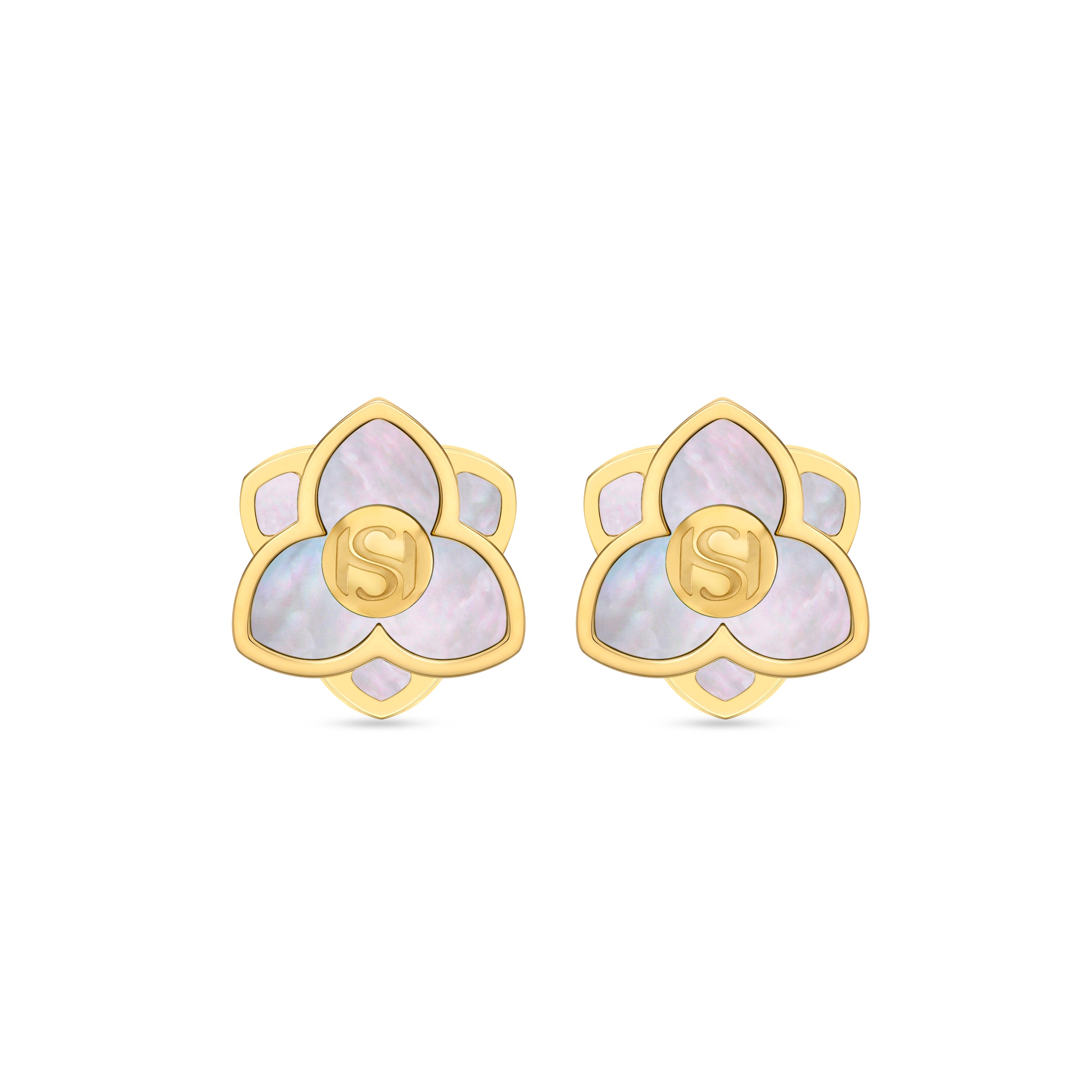 Burj Women's Gold Plated Stud Earrings