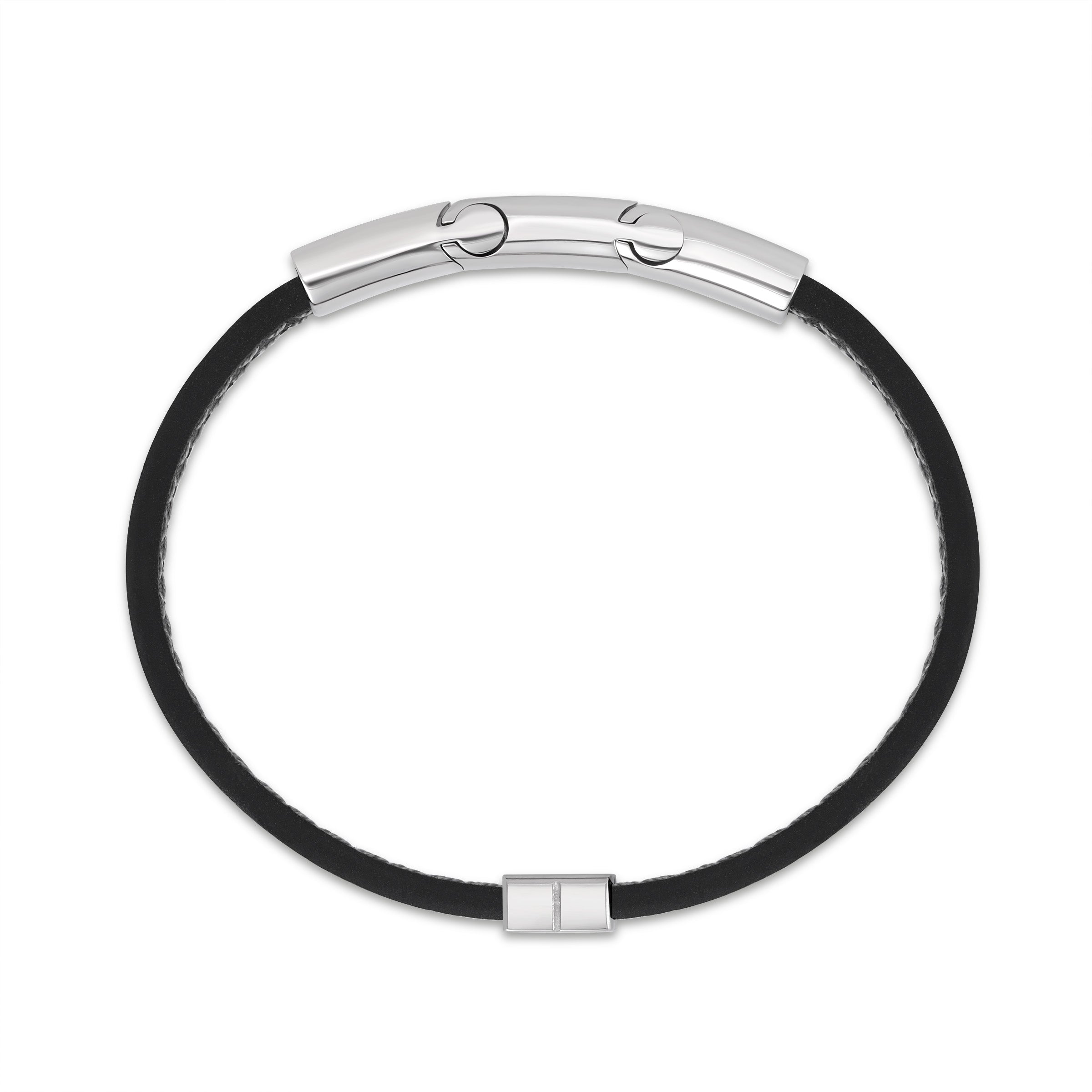 Guy Laroche Charlie Flat Leather Bracelet for Men