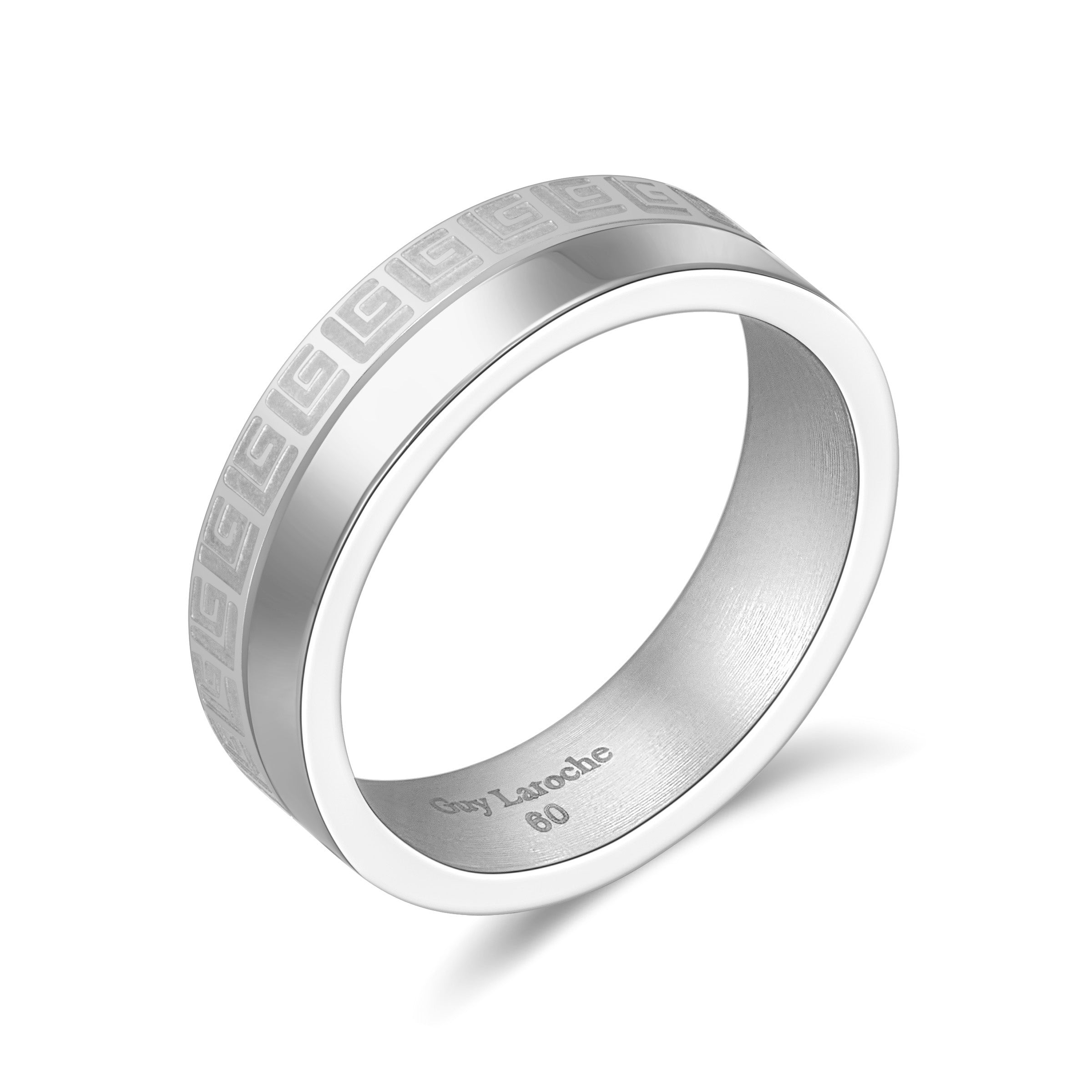 Guy Laroche Alain Stainless Steel Band Ring for Men