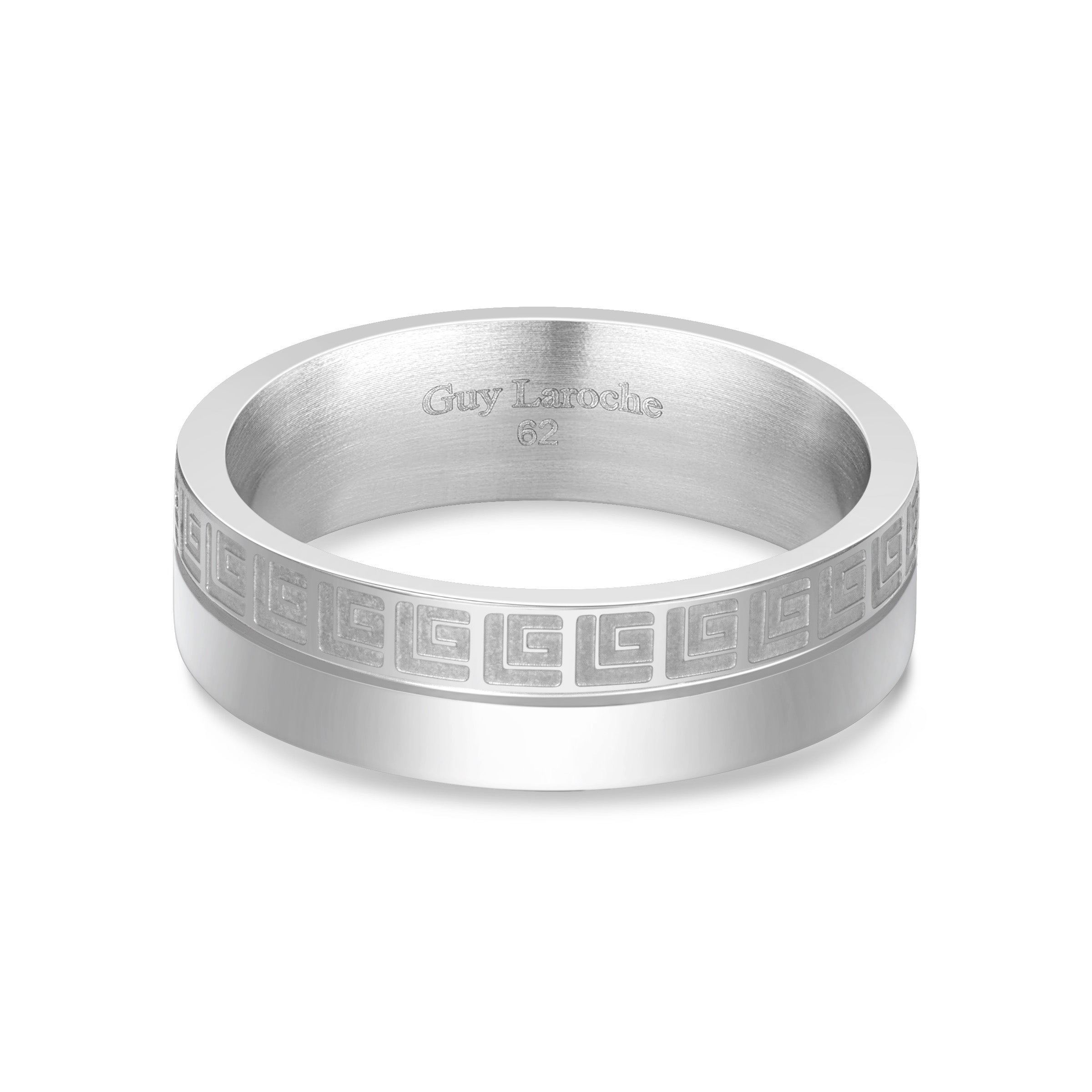 Guy Laroche Alain Stainless Steel Band Ring for Men