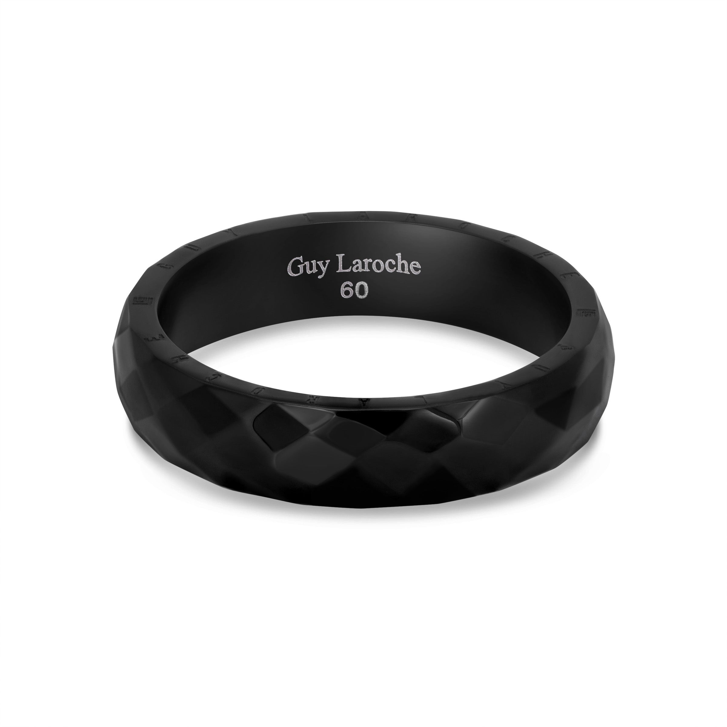 Guy Laroche Romeo Stainless Steel Band Ring for Men