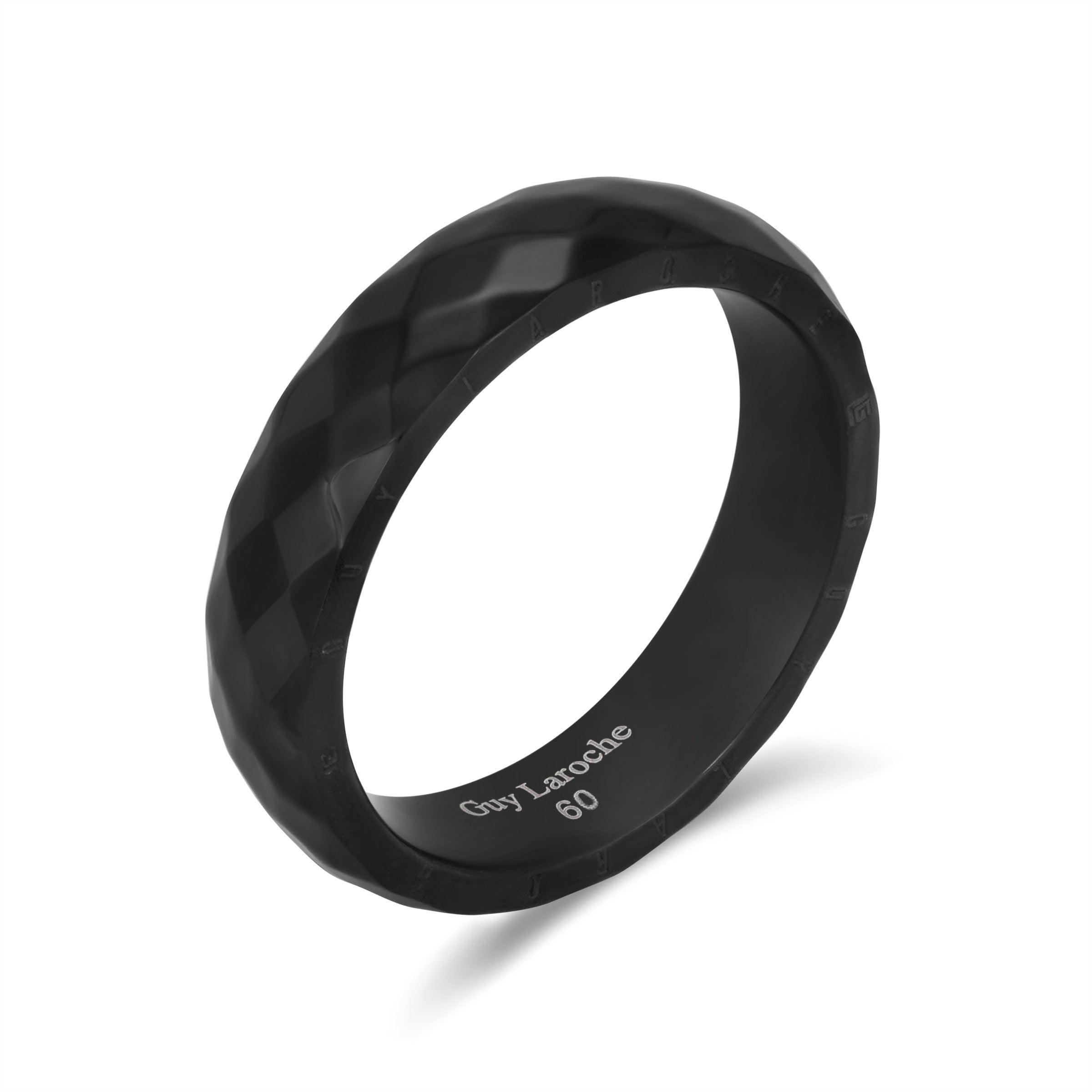 Guy Laroche Romeo Stainless Steel Band Ring for Men