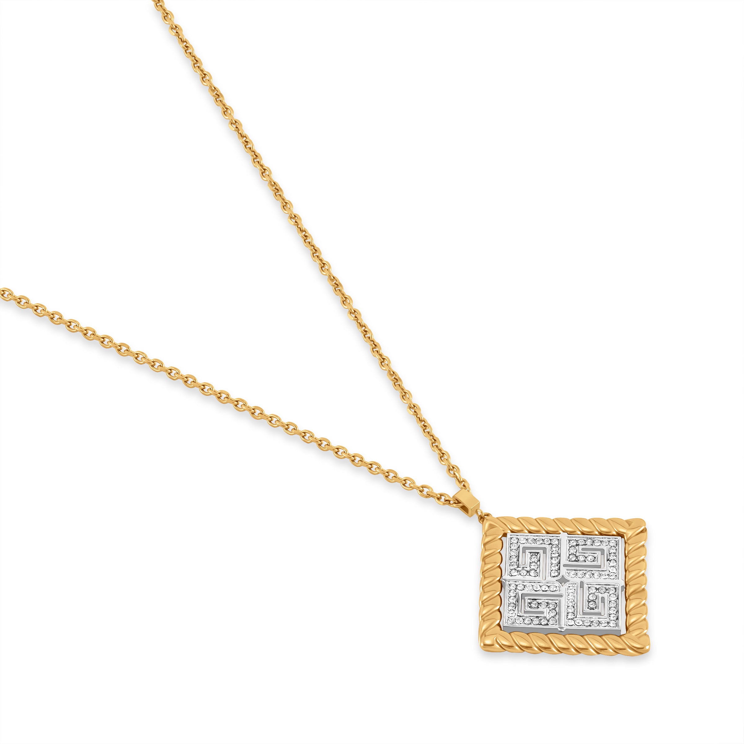 Guy Laroche Cecile Gold Plated Stainless Steel Pendant Necklace for Women