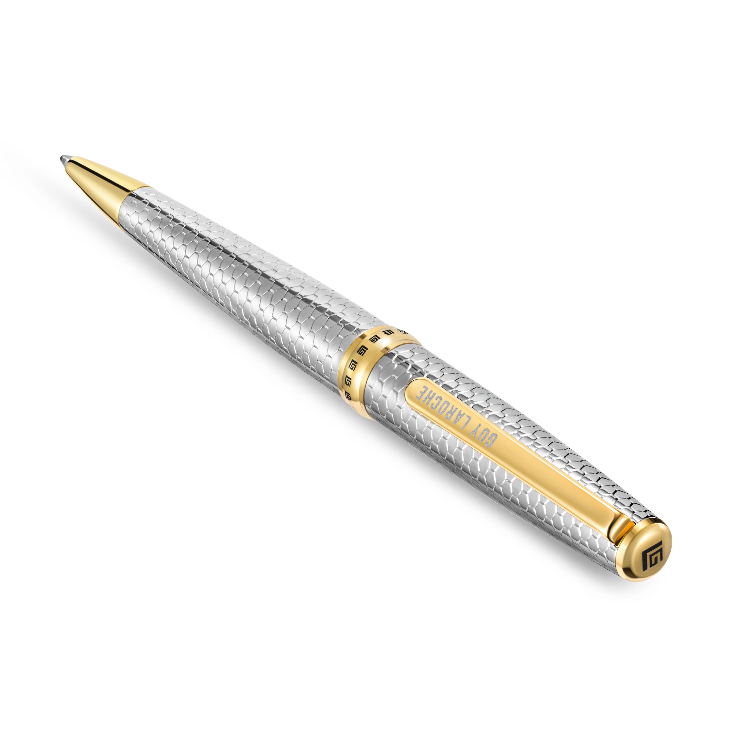 Guy Laroche Romeo Twist Ballpoint Pen, Blue Ink