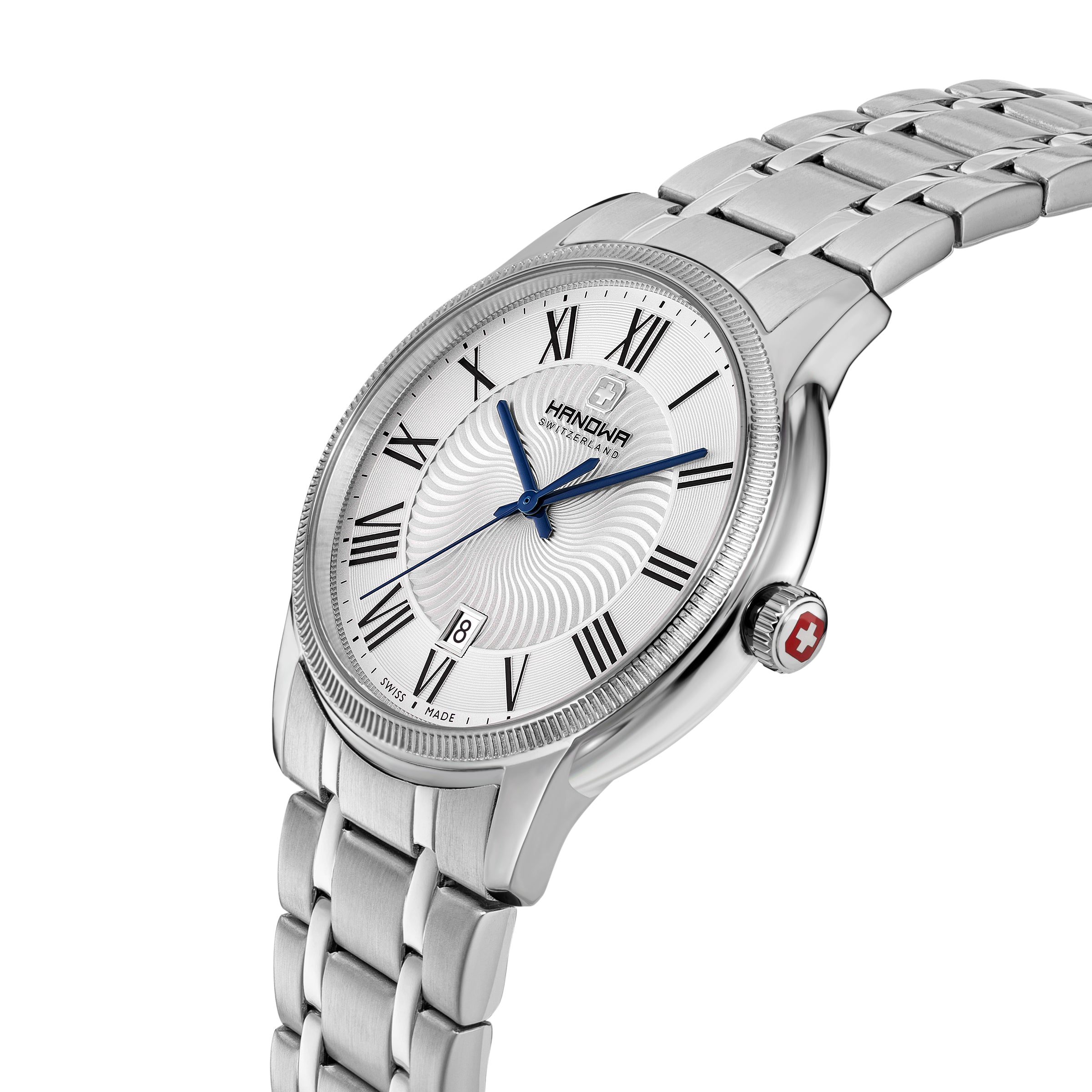 Hanowa Salvan Stainless Steel Bracelet Analog Watch for Men, 44mm