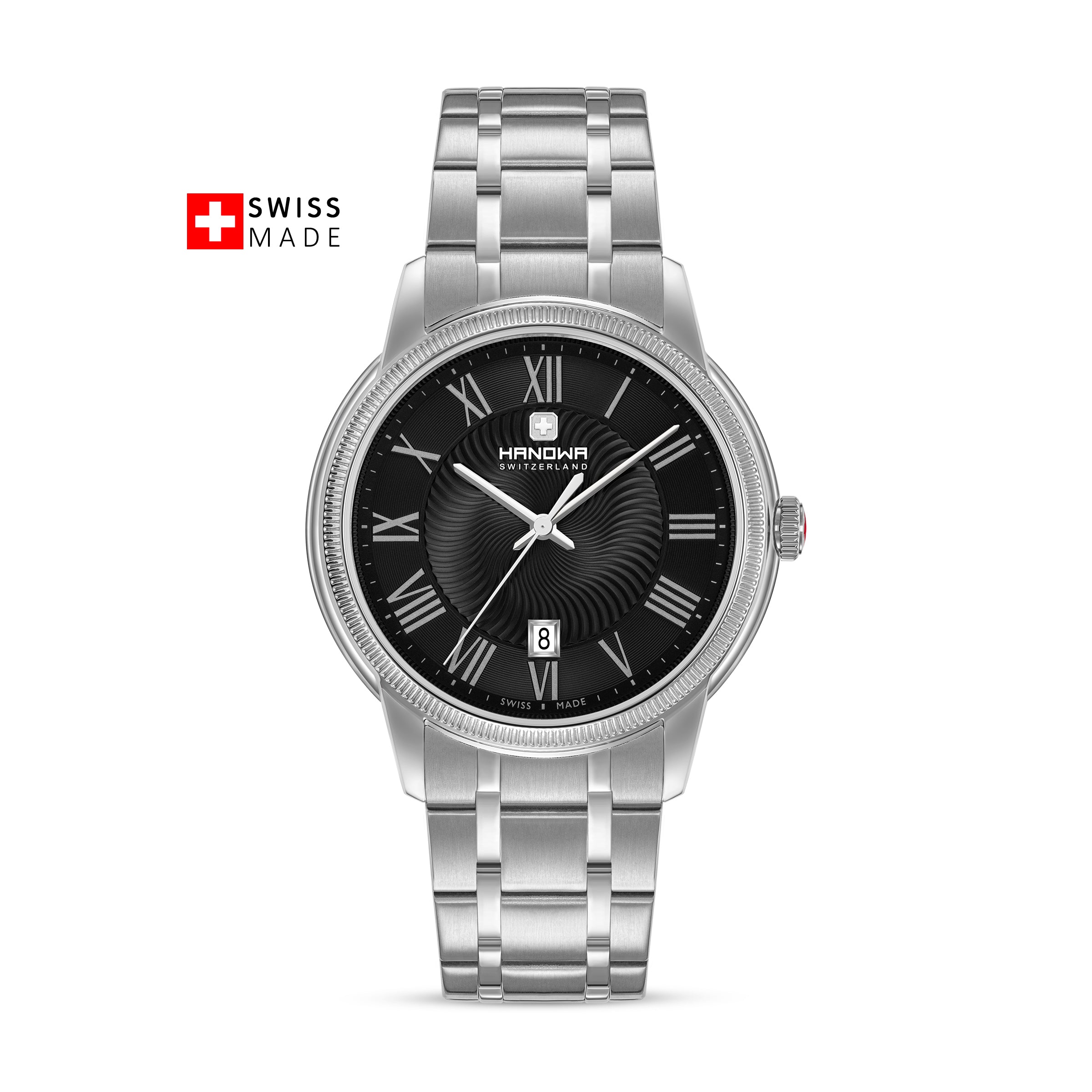 Hanowa Salvan Stainless Steel Bracelet Analog Watch for Men, 44mm