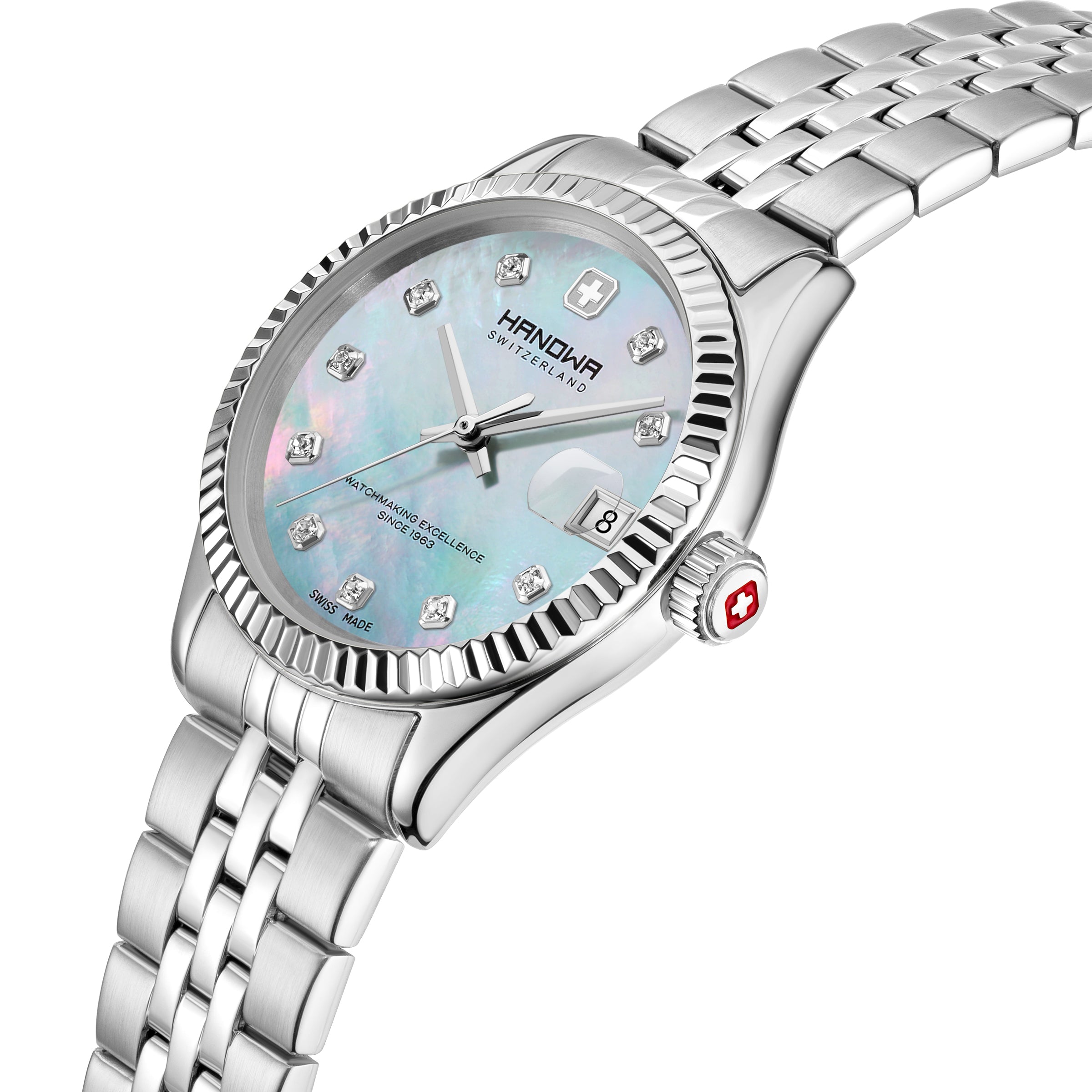 Hanowa Sense Stainless Steel Bracelet Analog Watch for Women, 36mm