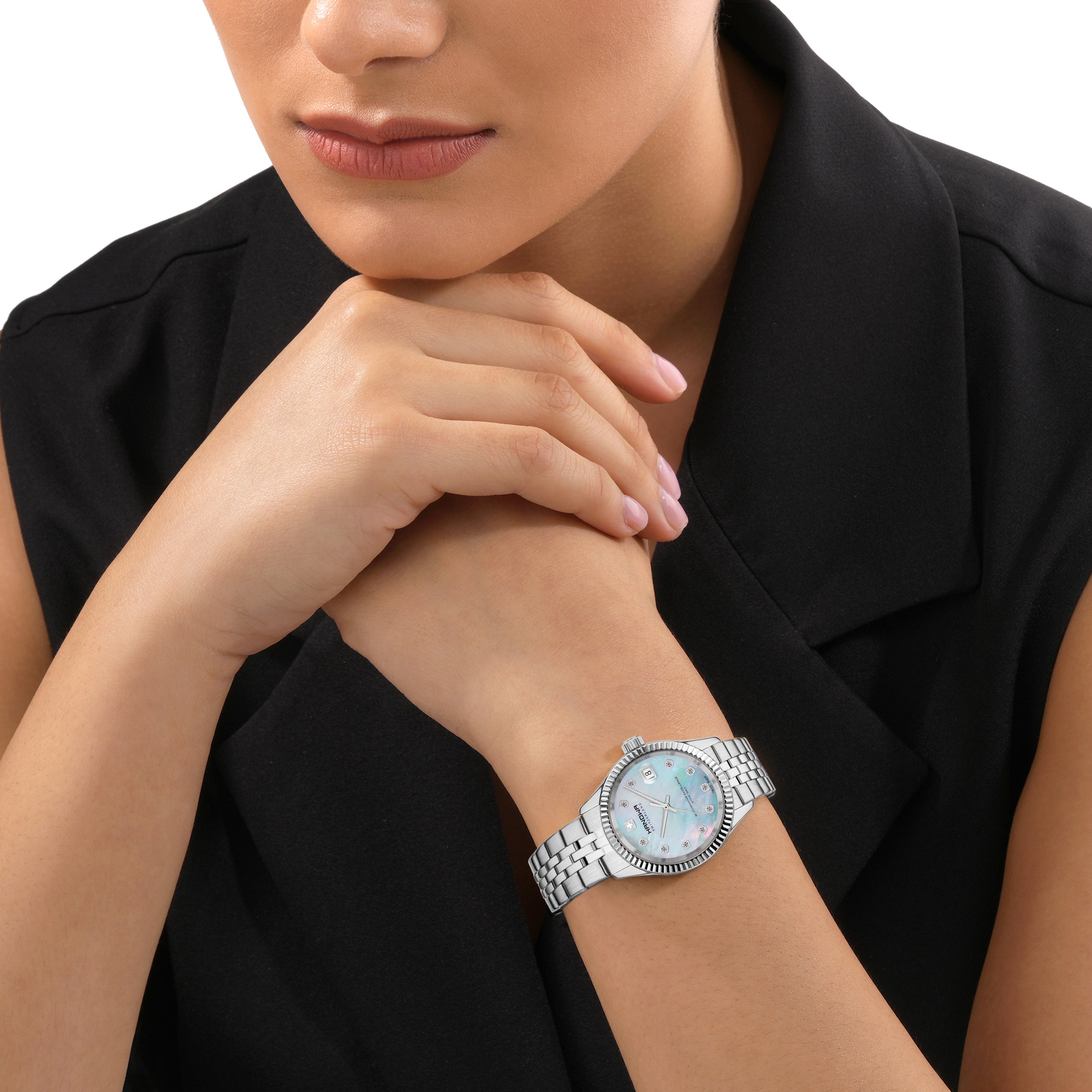 Hanowa Sense Stainless Steel Bracelet Analog Watch for Women, 36mm