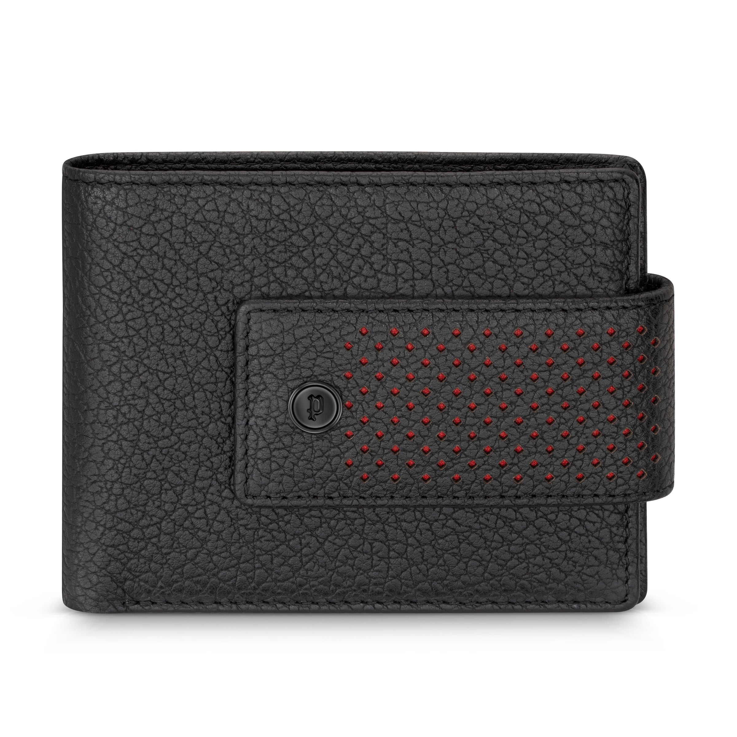 Police Perf Genuine Leather Bi-fold Wallet for Men