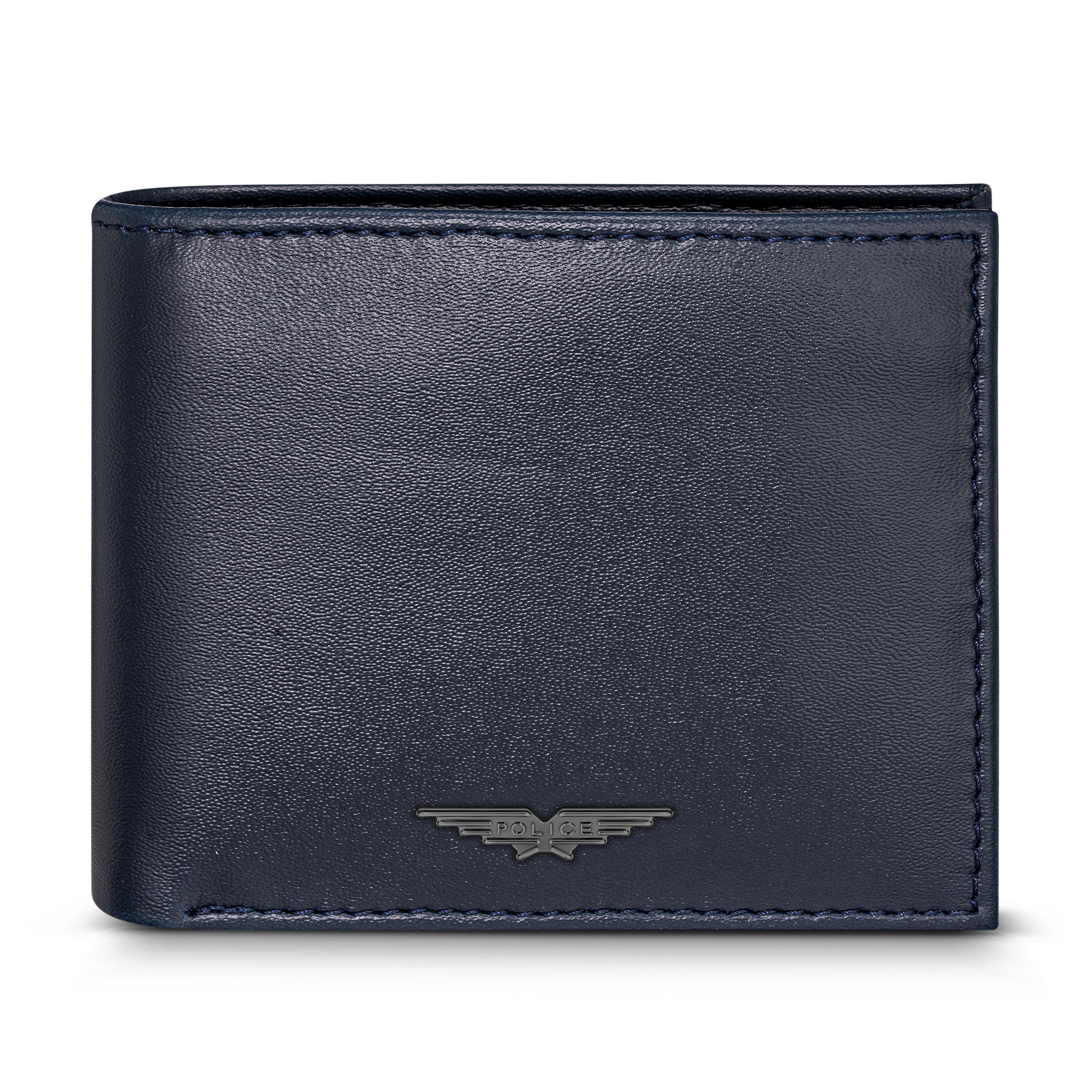 Police Malino Flat Grain Vegan Leather Bi-fold Wallet for Men