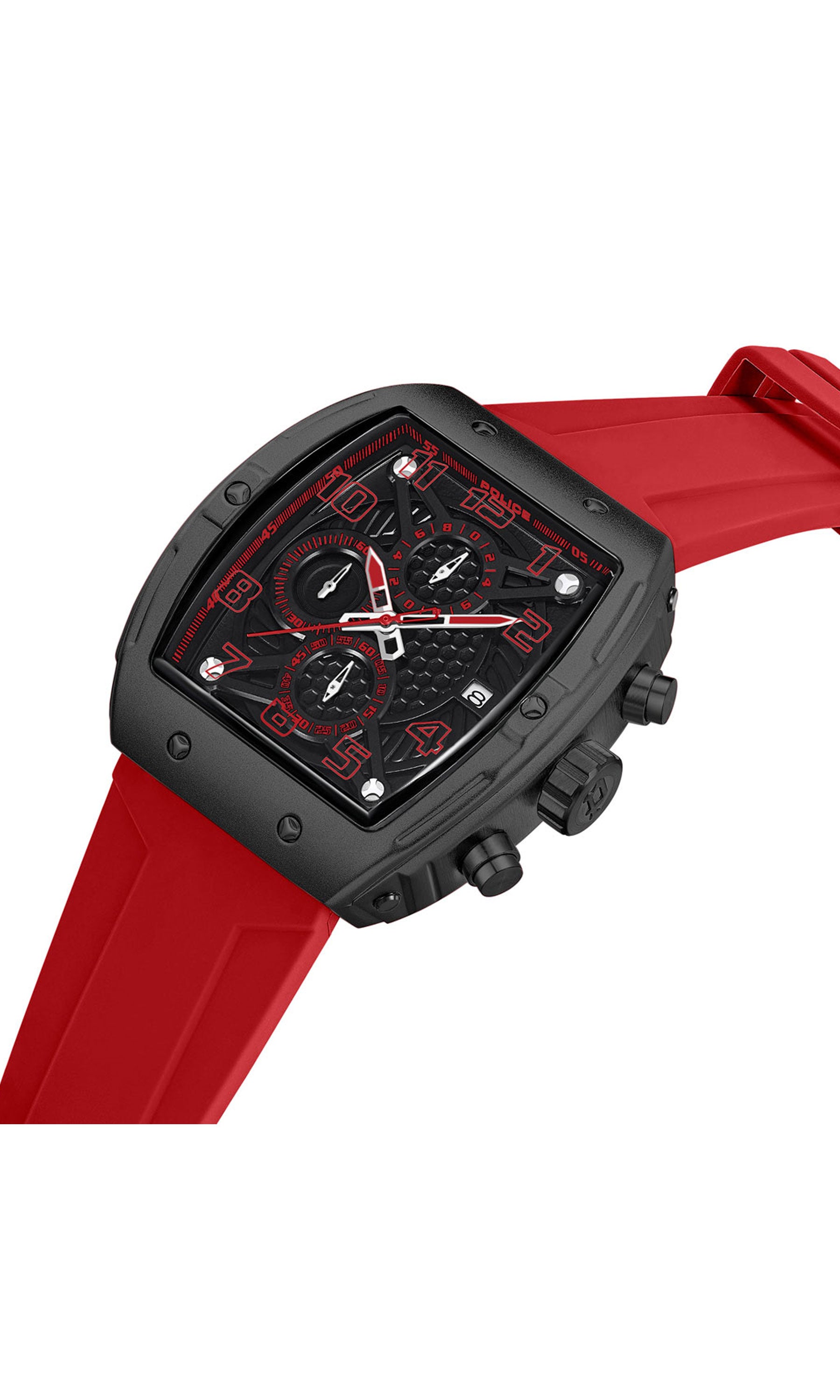 Police Coswig Silicone Strap Chronograph Watch 46mm